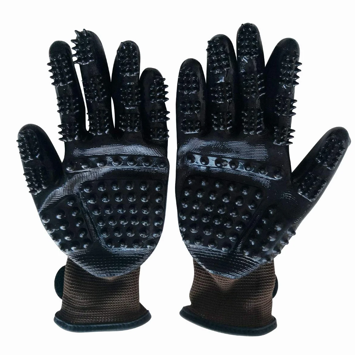 Animalon Gants de toilettage en caoutchouc lot de 2 pour chevaux et chiens changement de pelage