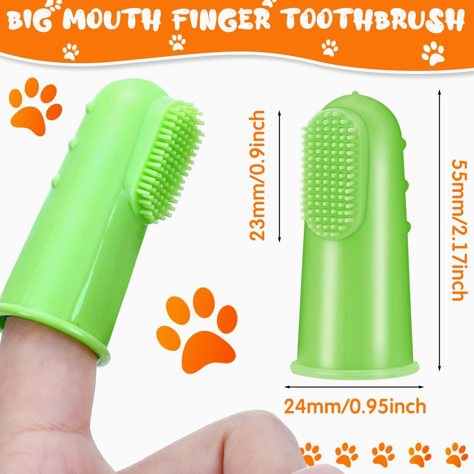 Lot de 80 brosses à dents souples pour chien - Nettoyage facile des dents - Pour les petits chats et chiots