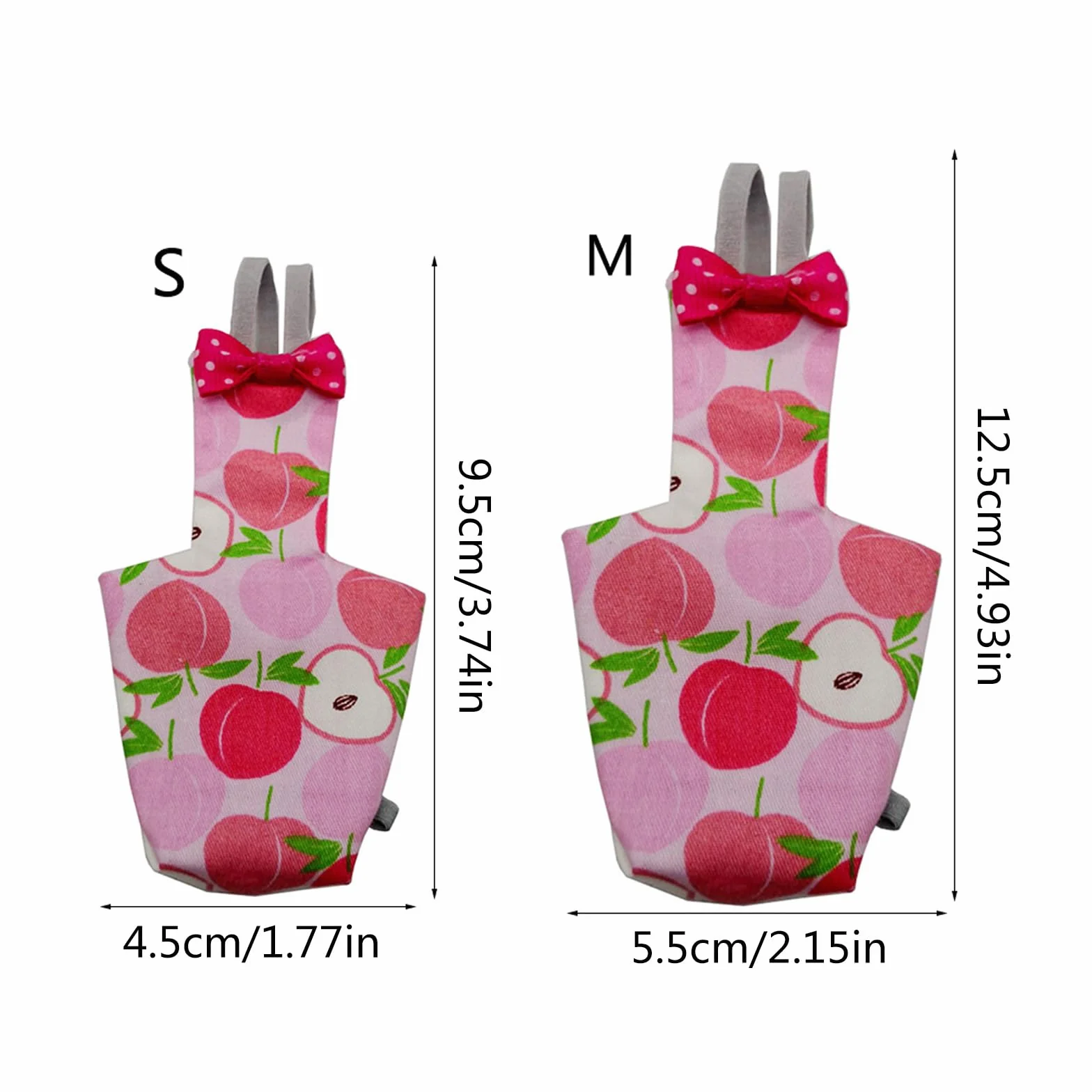Couche-culotte pour perroquet avec nœud papillon coloré motif floral calopsitte pigeons