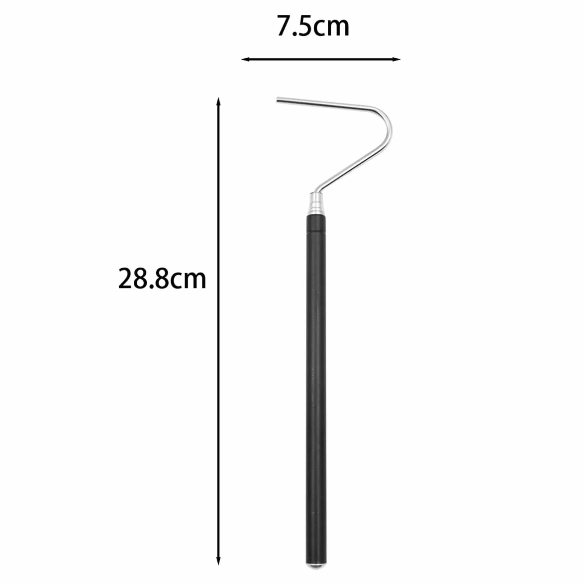 Crochet à serpent extra long pliable en acier inoxydable 99,1 cm - Pince à serpent robuste pour reptiles