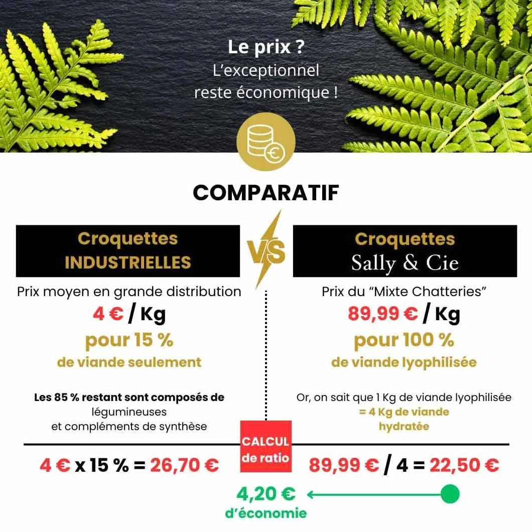Croquette Barf Poussin lyophilisé pour Chat