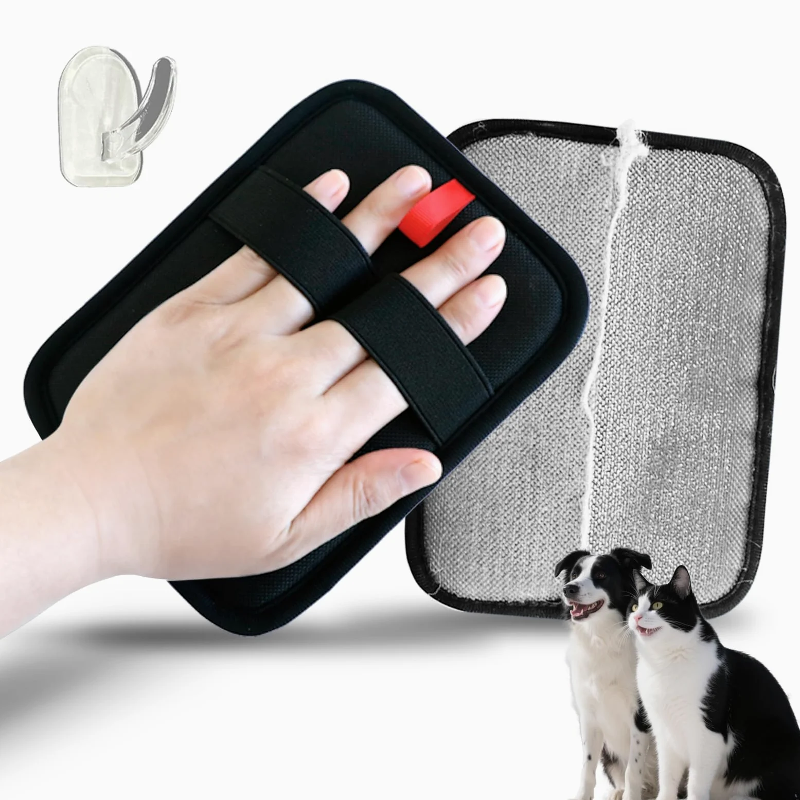 TroisAmis Gant d'épilation d'animaux pour chiens et chats, gants électrostatiques pour enlever les poils d'animaux domestiques, gants pour enlever les poils de chiens et chats pour meubles, canapés