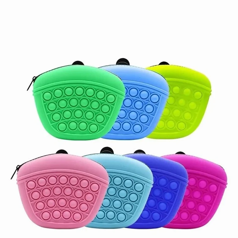 Pochette de dressage pour chien avec grande capacité - Sac banane portable pour récompenses de chien - Idéal pour la marche, le dressage et la randonnée - Couleur rose