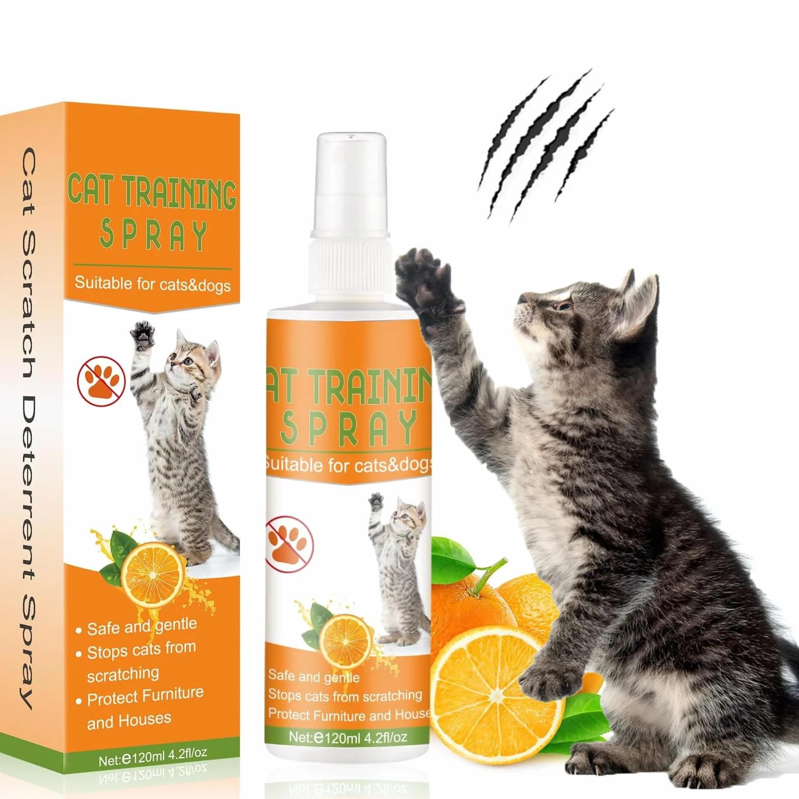Spray Anti Griffure pour Chat, Protecteur de Meubles, 120 ML