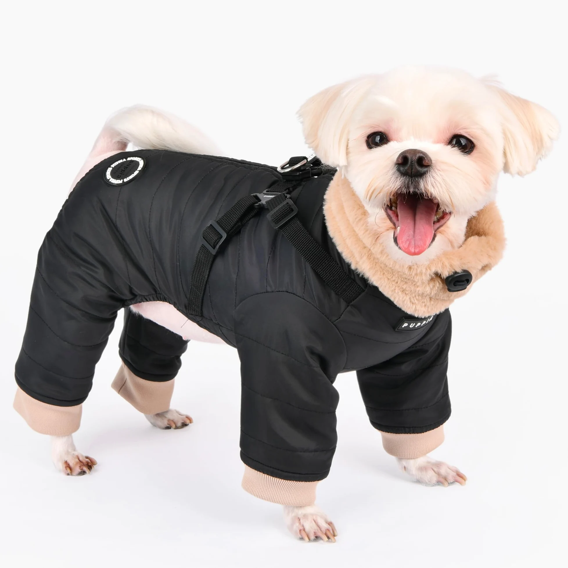 PUPPIA Everson Noir XXL Manteau pour Chien