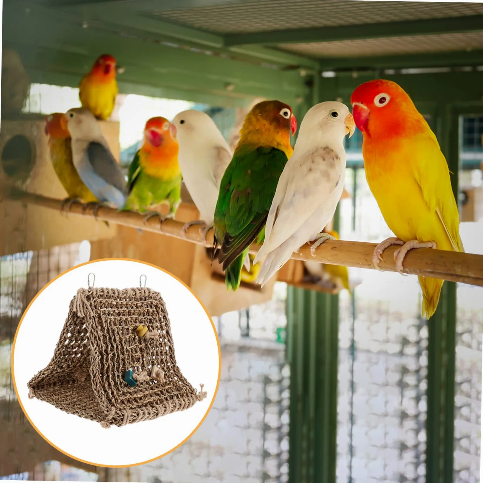 SUPVOX Hamac Suspendu pour Oiseaux Nichoir pour Perroquet Abri de Cage Maison pour Oiseaux Lit de Perroquet Plusieurs Styles