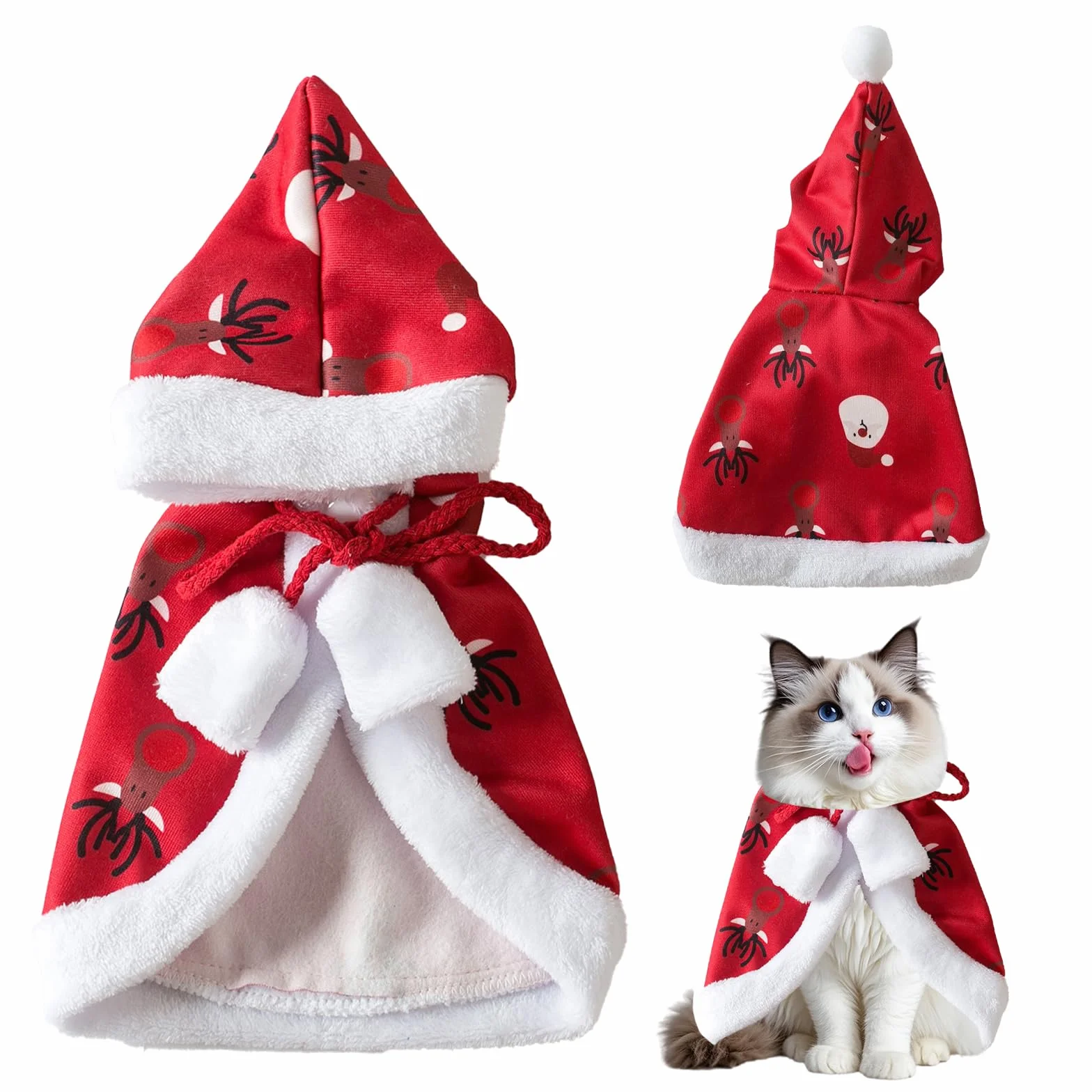 Deguisement de Noël pour Chien Chat Costume Animaux