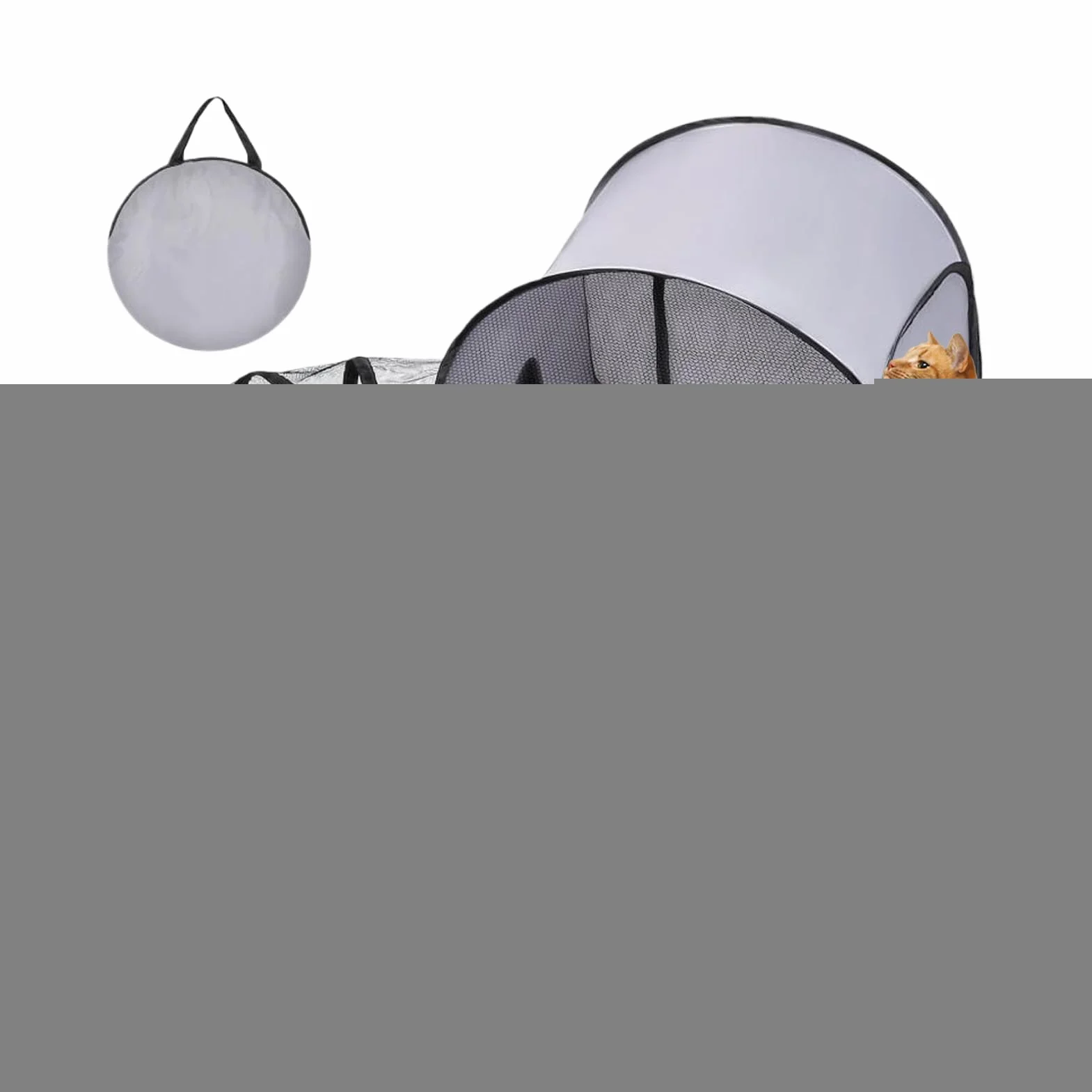 Parc d'Activités pour Chats avec Tente et Tunnel, Maison Pliable pour Chaton Chiot