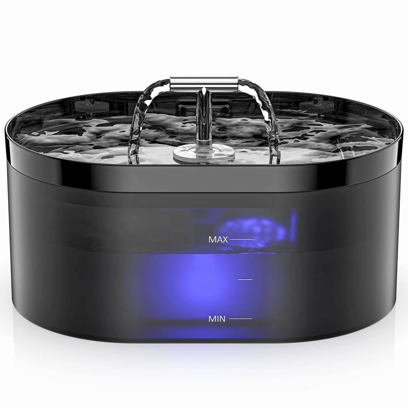 Fontaine à Eau Automatique pour Chat 2,2L avec LED Silencieuse