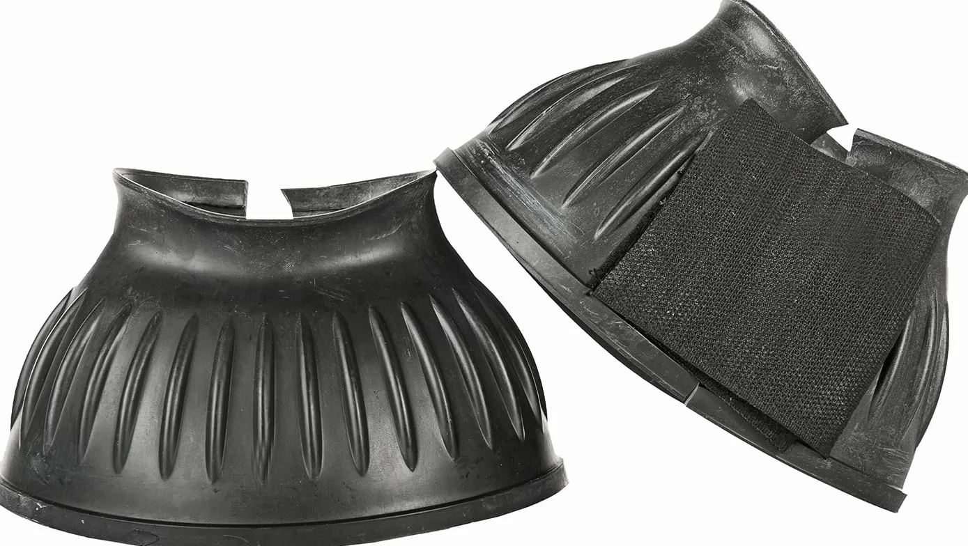 HKM Atlanta Cloches de Saut en Caoutchouc Noir Taille XL