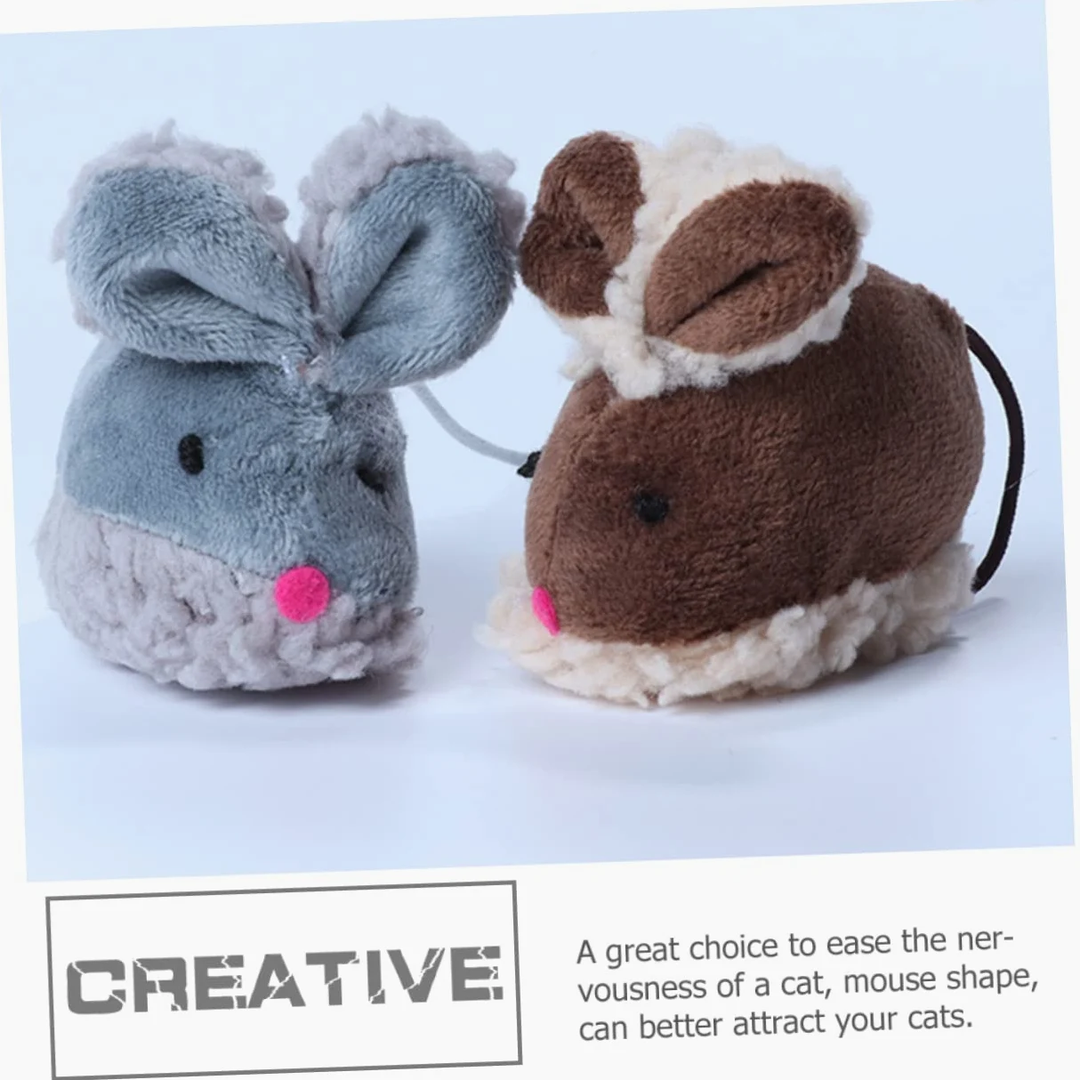 POPETPOP 16pièces Jouets pour Chats Forme De Souris Jouets Interactifs pour Chats Intérieur Stimule Instinct De Chasse Favorise Exercice Animaux De Compagnie
