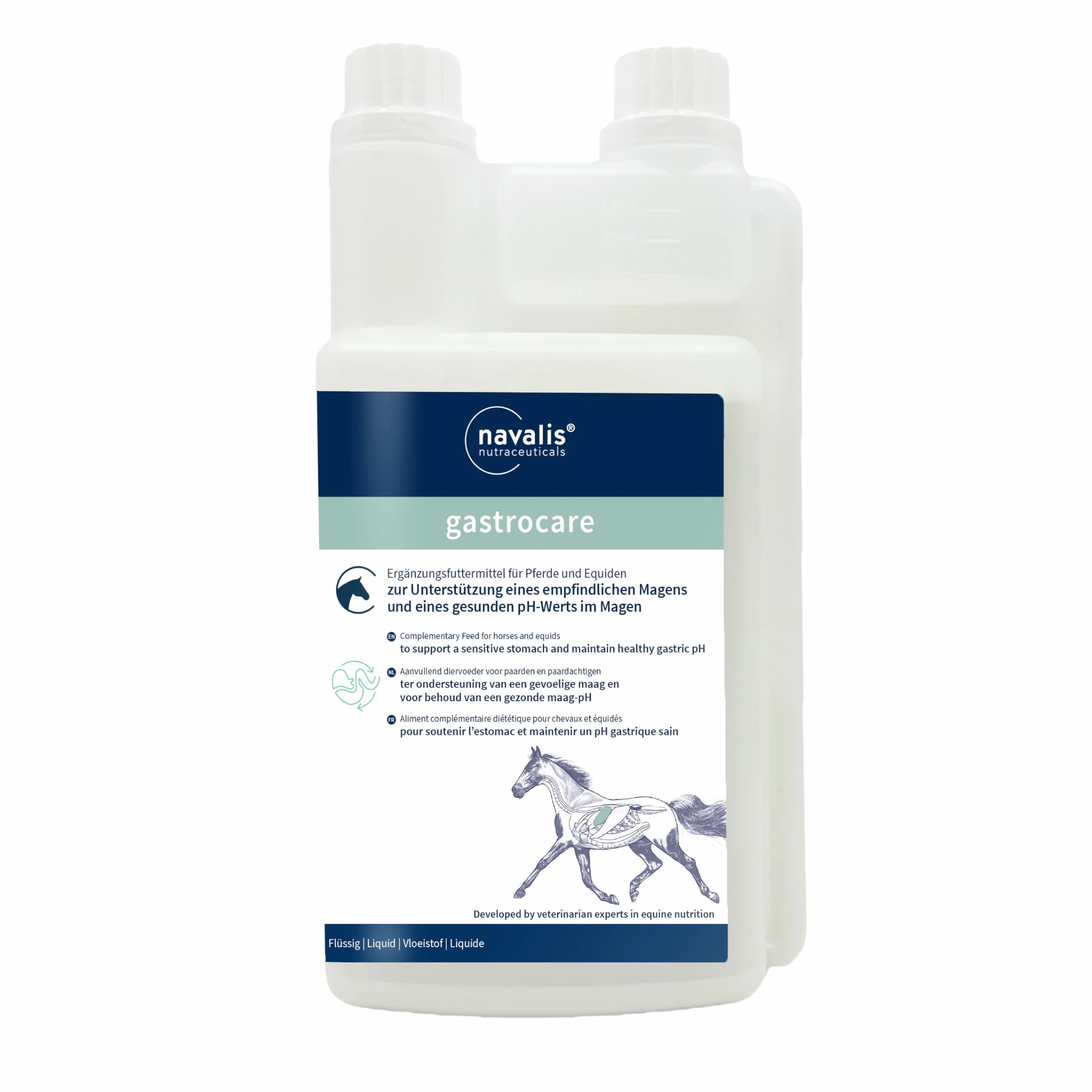 Navalis GastroCare 1 l Complément alimentaire chevaux estomac sensible pH sain