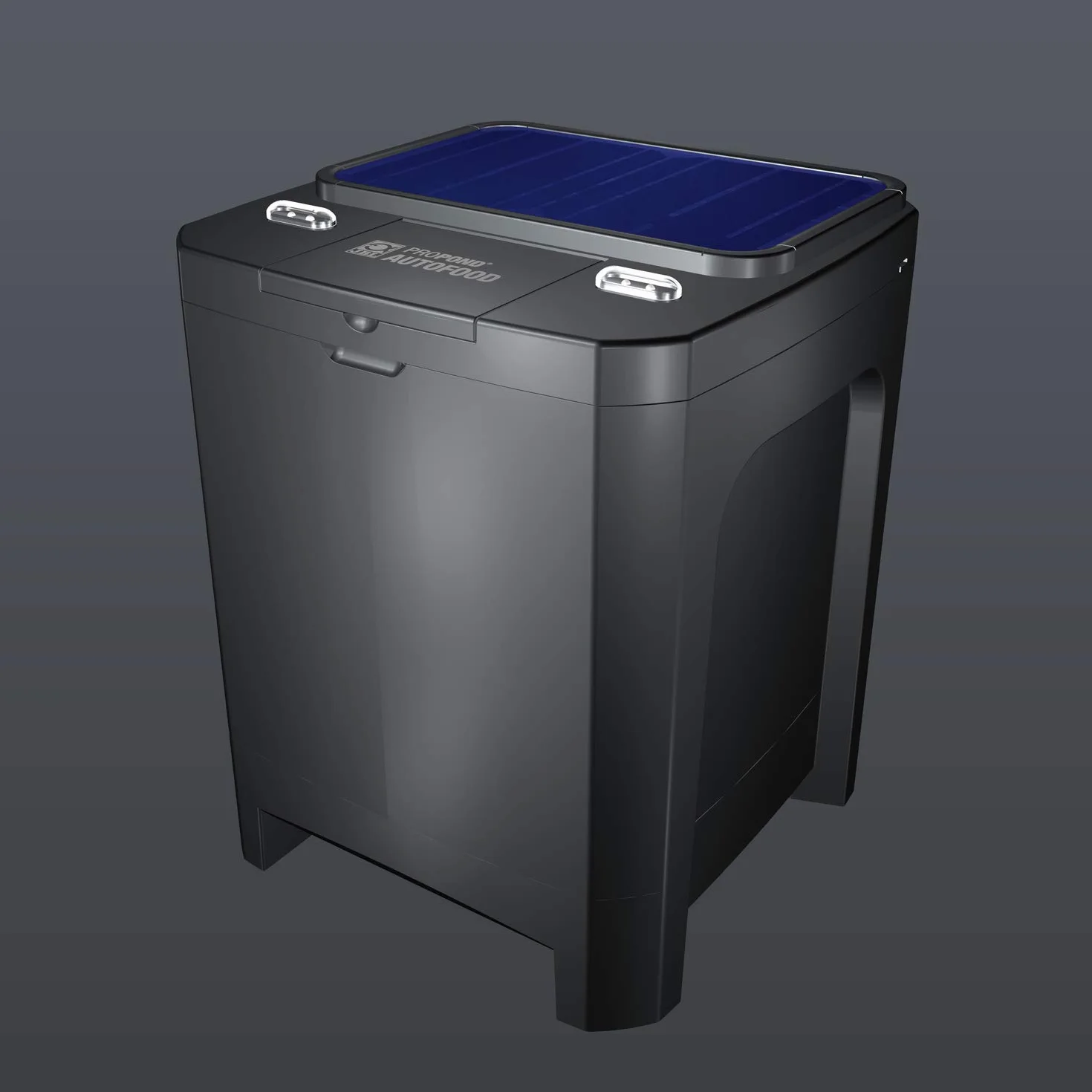 JBL PROPOND AUTOFOOD Distributeur Automatique de Nourriture Solaire pour Poissons de Bassin, 37,5 x 37,5 x 46,2 cm, Noir