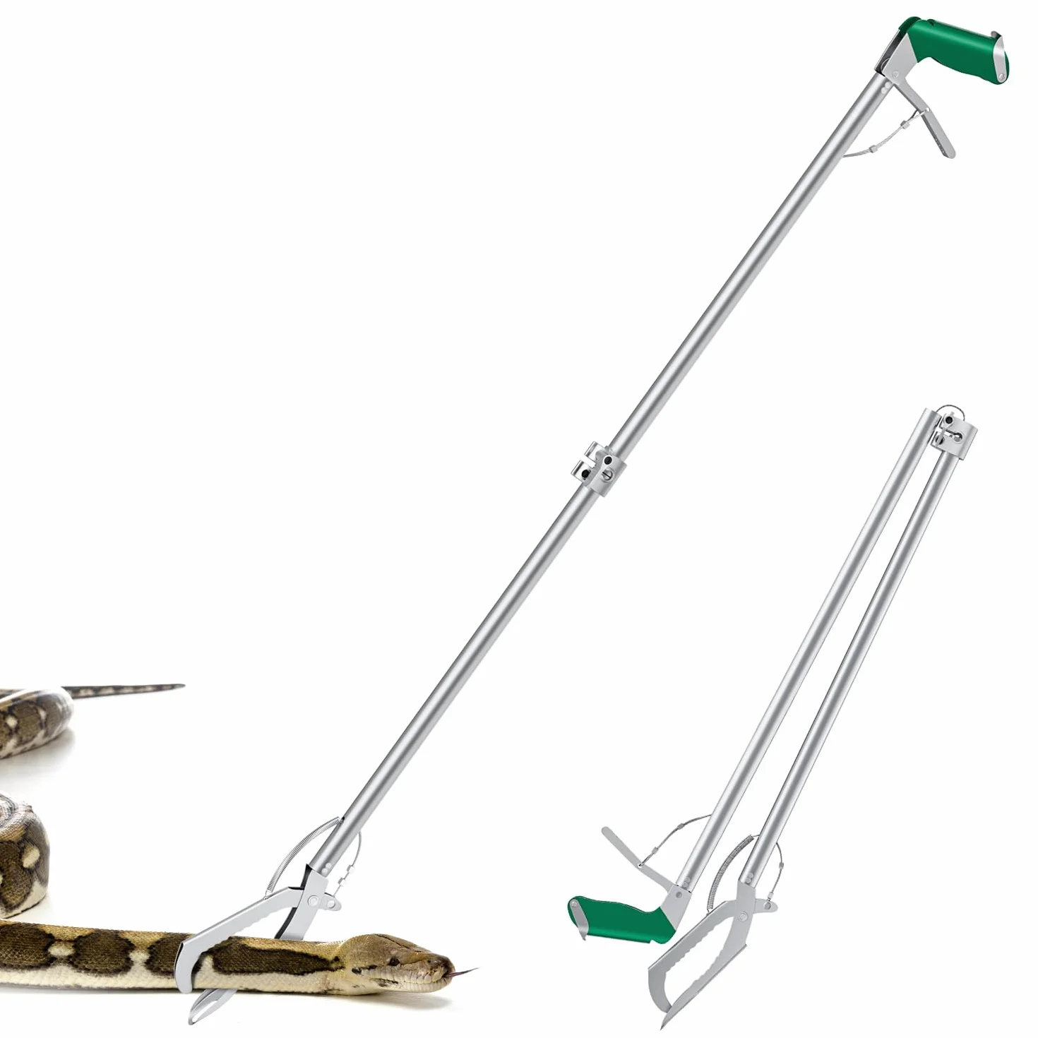 Pince à Serpent Pliable 152,4 cm Outil de Manipulation Professionnel Acier Inoxydable