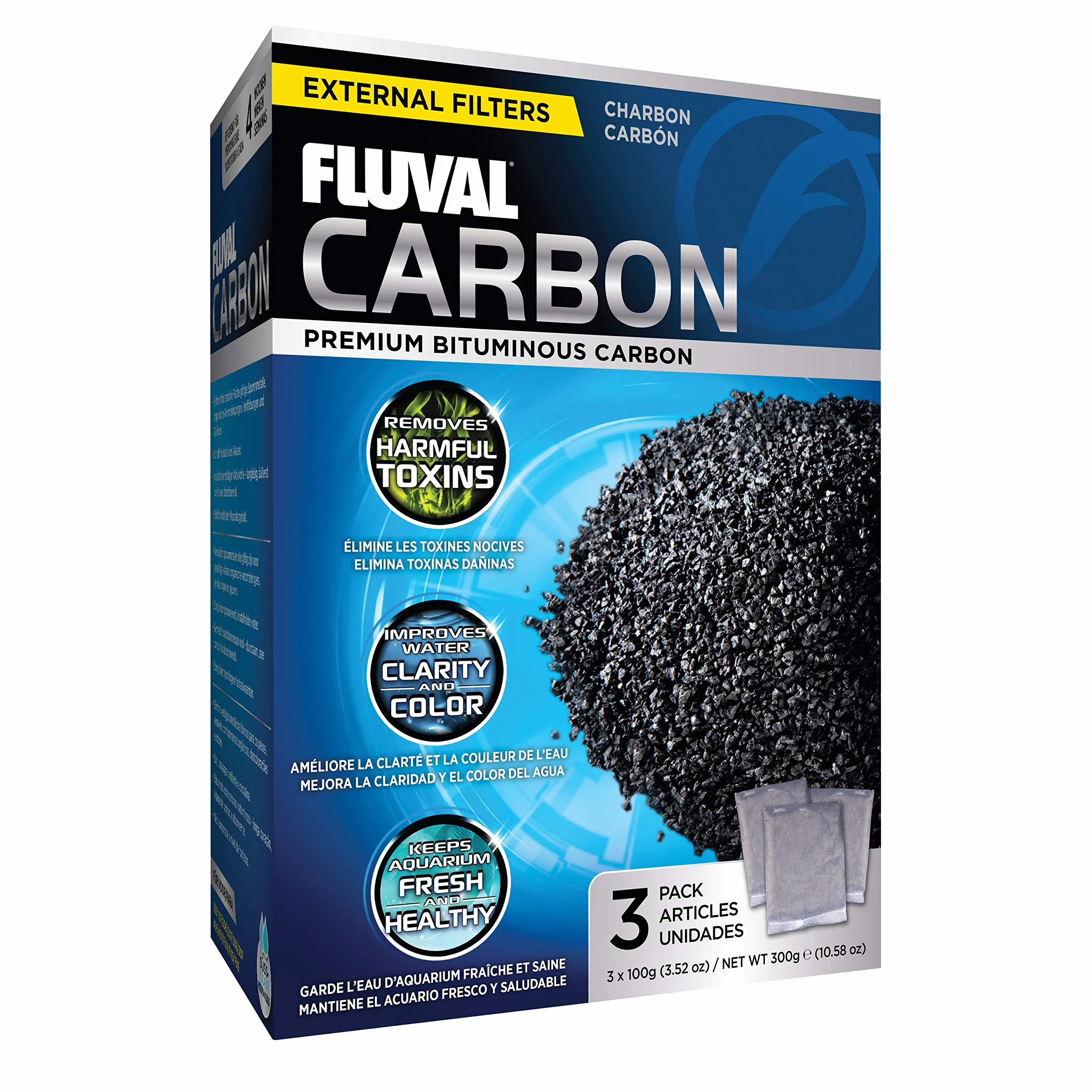 Fluval Węgiel do Filtracji 3x100g