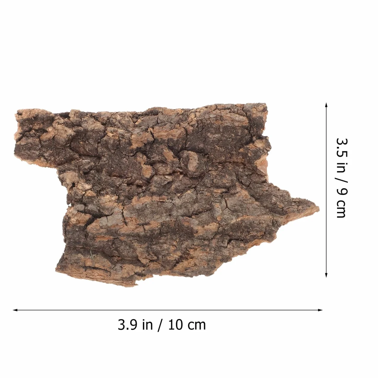 POPETPOP Lot de 10 Décors en Écorce d'arbre pour Terrarium Reptiles Lézards Tortues 3.94x3.54x0.20In