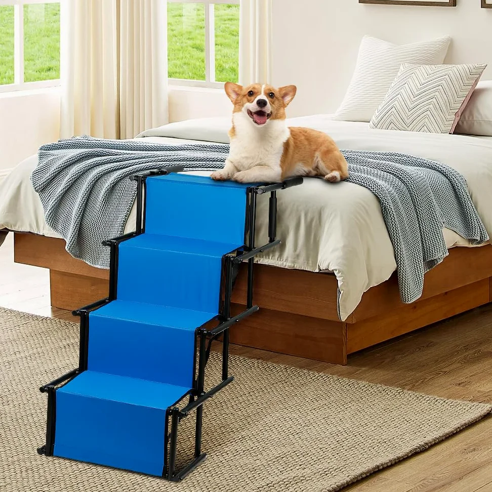 OHMG Rampe pliable et réglable pour chiens - Échelle pour animaux de compagnie grands et petits - Rampe voiture pour tous les véhicules - 75 kg