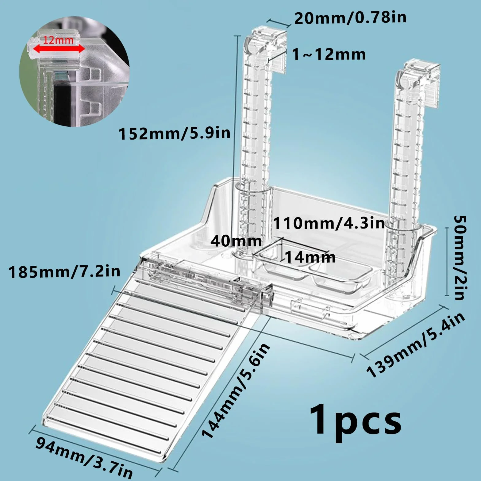 Plate Forme De Repos Suspendue pour Tortues Petits Reptiles