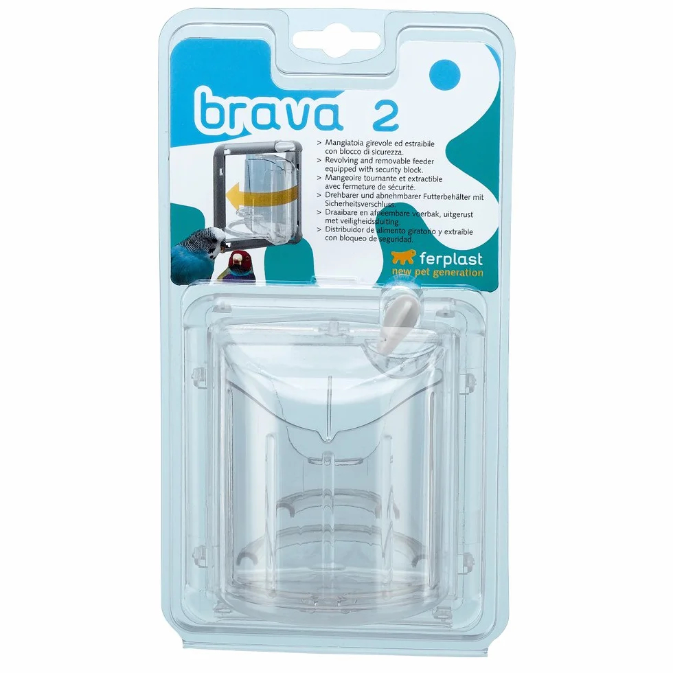 Ferplast BRAVA 2 plastique mangeoire rotative accessoires pour cages à oiseaux