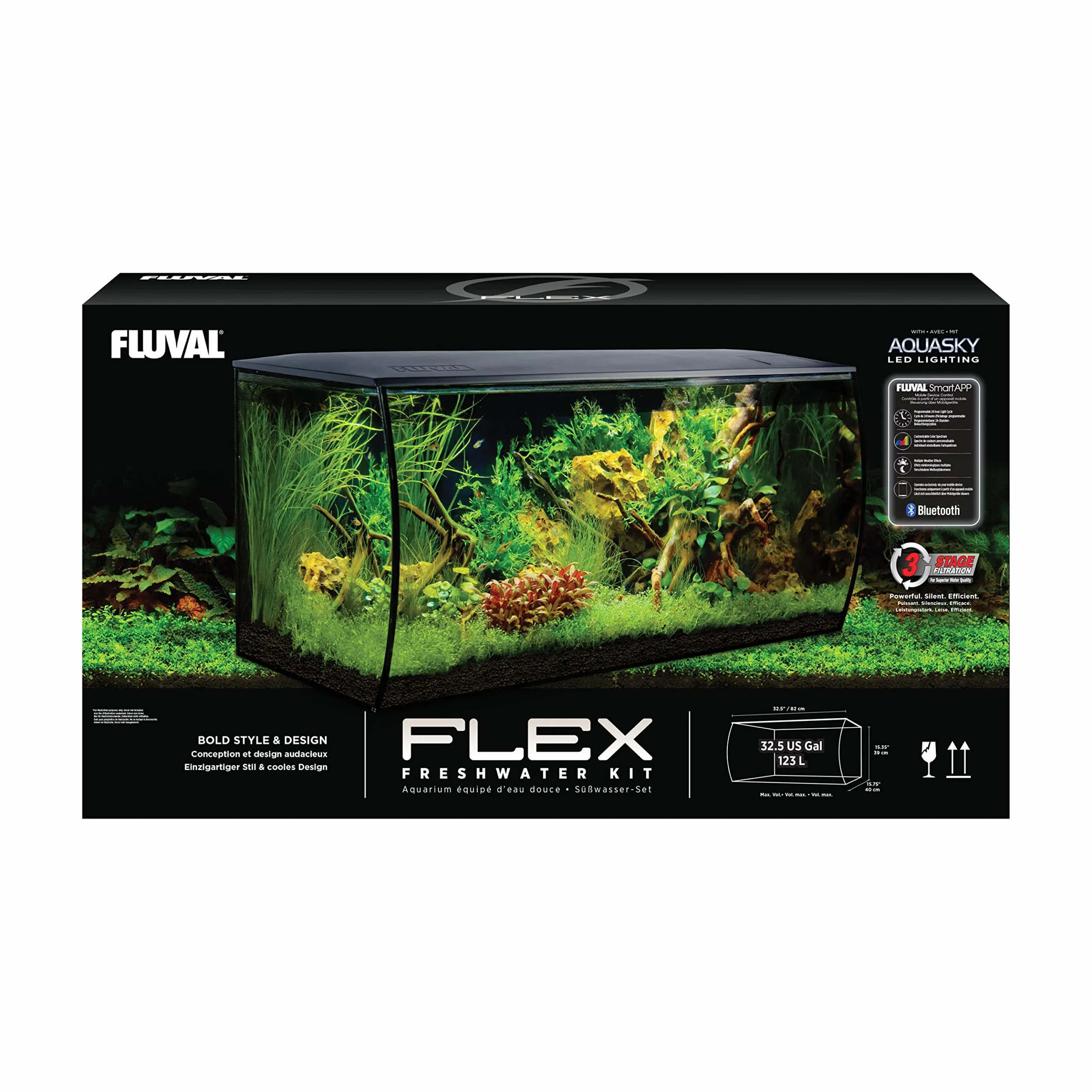 Fluval Flex 14995 akwarium szklane