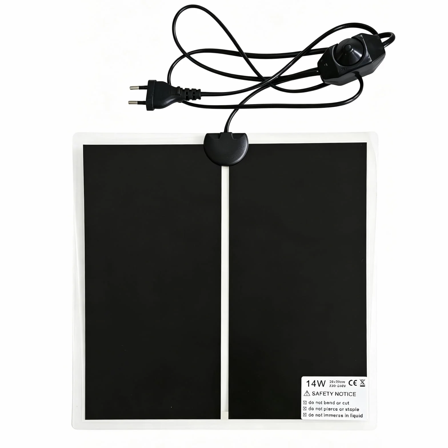 Tapis Chauffant Reptiles 14W 28x28cm Coussin Chauffant Terrarium avec Contrôle Température Réglable
