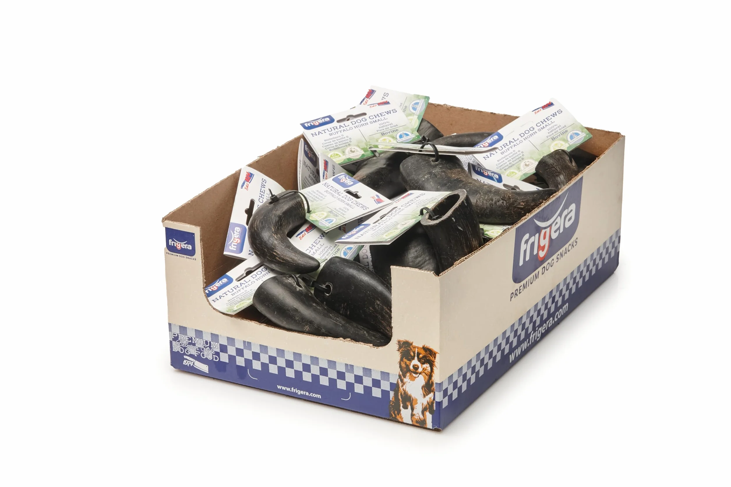 Frigera Corne de Buffle S 200g – Snack Naturel pour Chiens