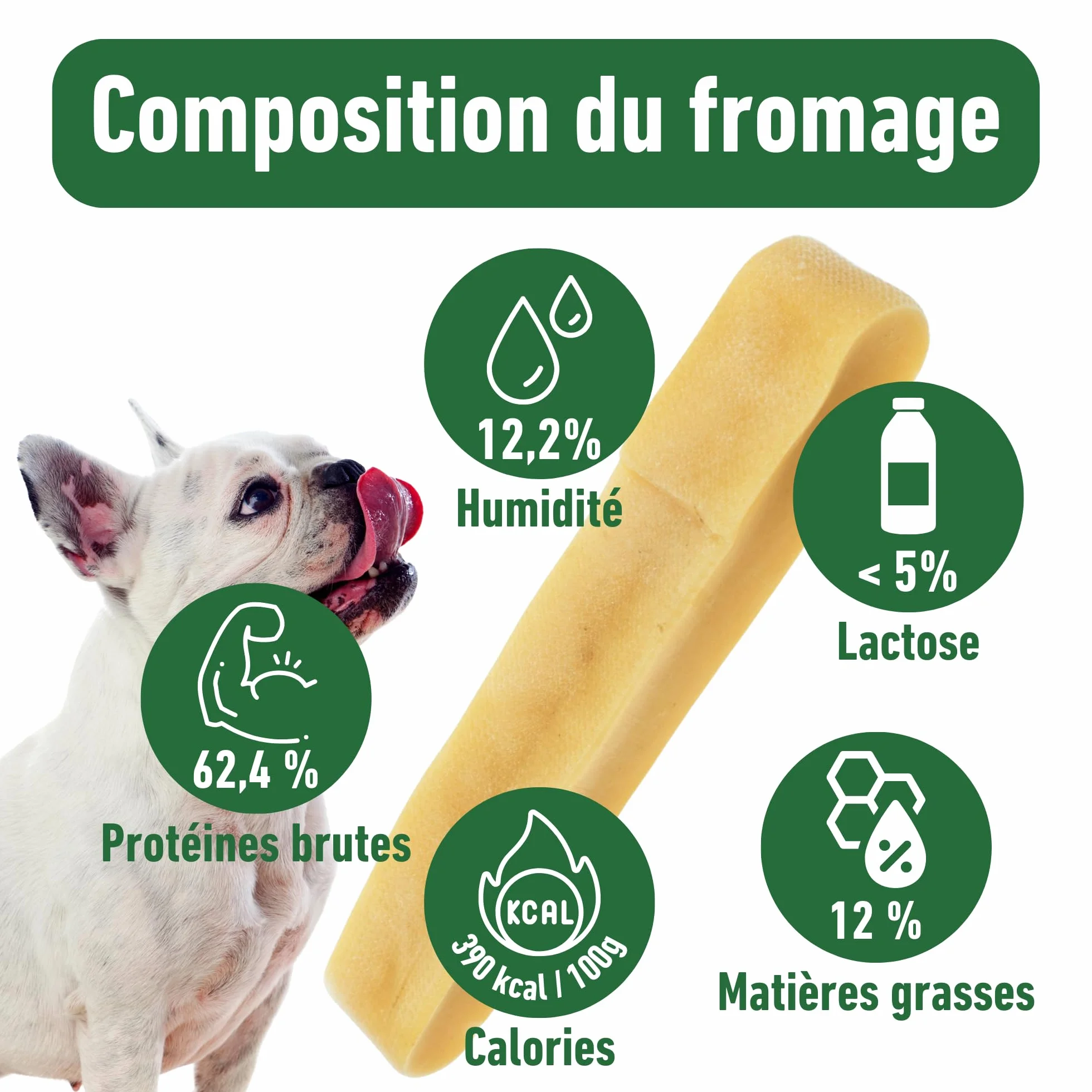 Friandises au Fromage de Yak pour Chien Os à mâcher Himalaya Soin Dentaire Taille XL