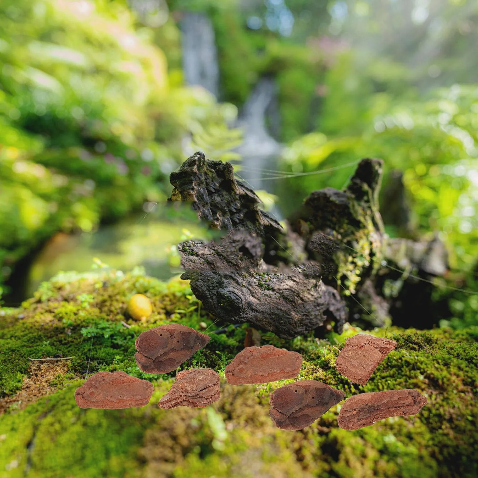 Copeaux d'Écorce de Pin pour Litière de Lézards et Décoration de Terrarium