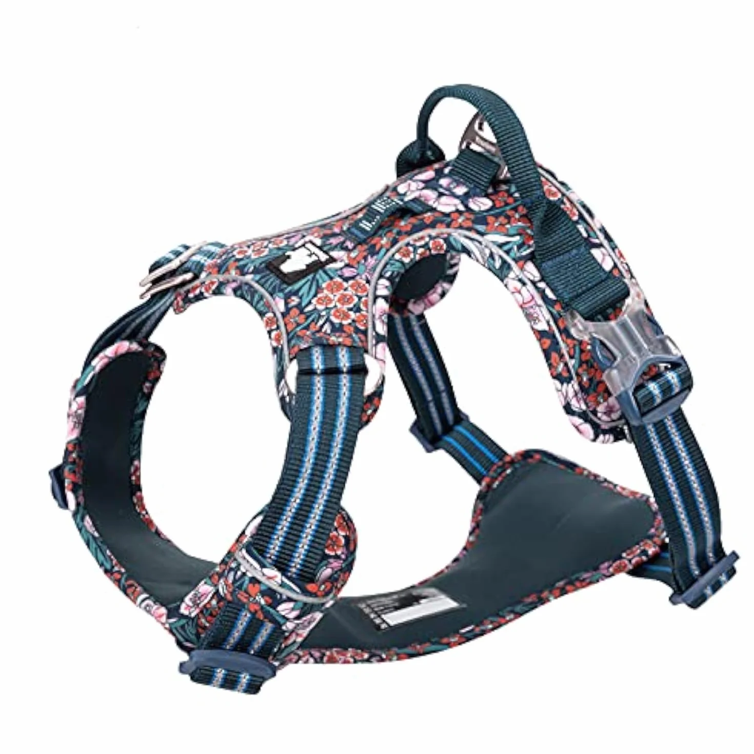 WINHYEPET Truelove Harnais pour Chien Tissu Coton Respirant Réfléchissant Ajustable