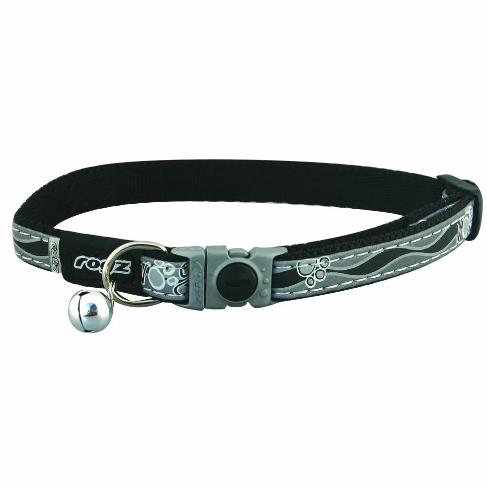 Rogz CATZ Nightcat Collier Motif Pattes Noir