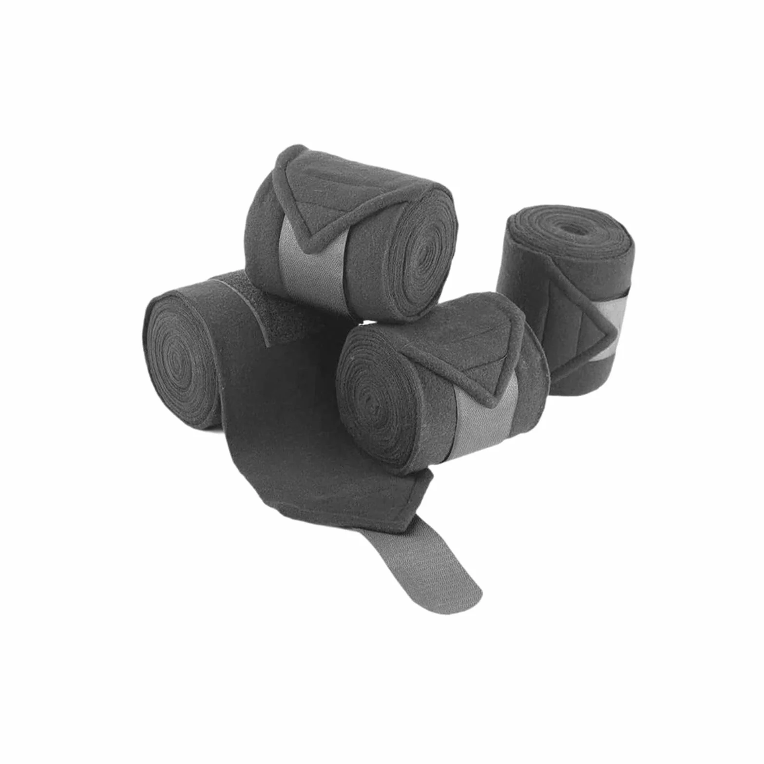Baoblaze 4 Pièces Bandes de Soutien pour Chevaux Guêtres de Protection des Tendons en Tissu Polaire