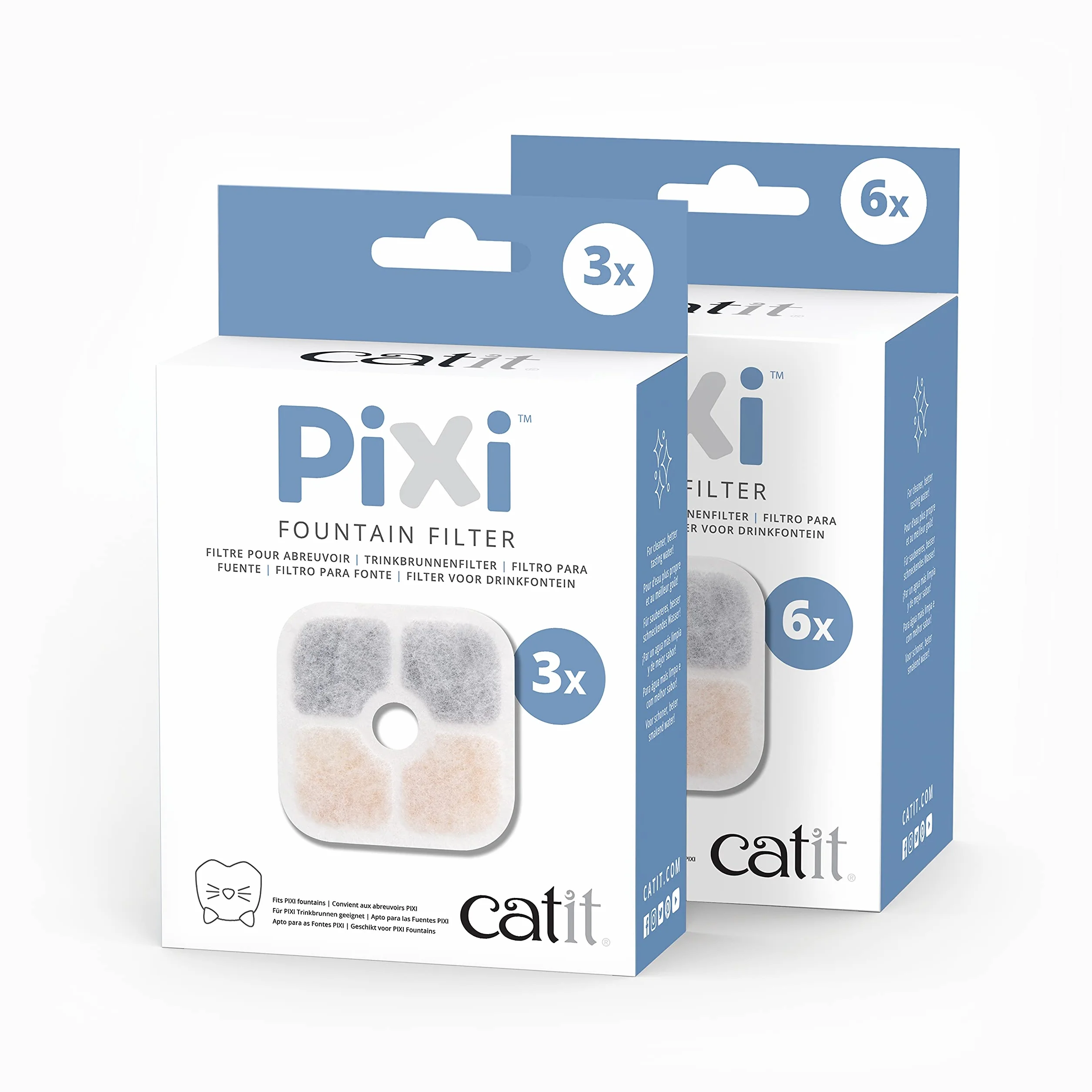 Cat it Pixi Fontaine pour Chat 6 Unité Blanc