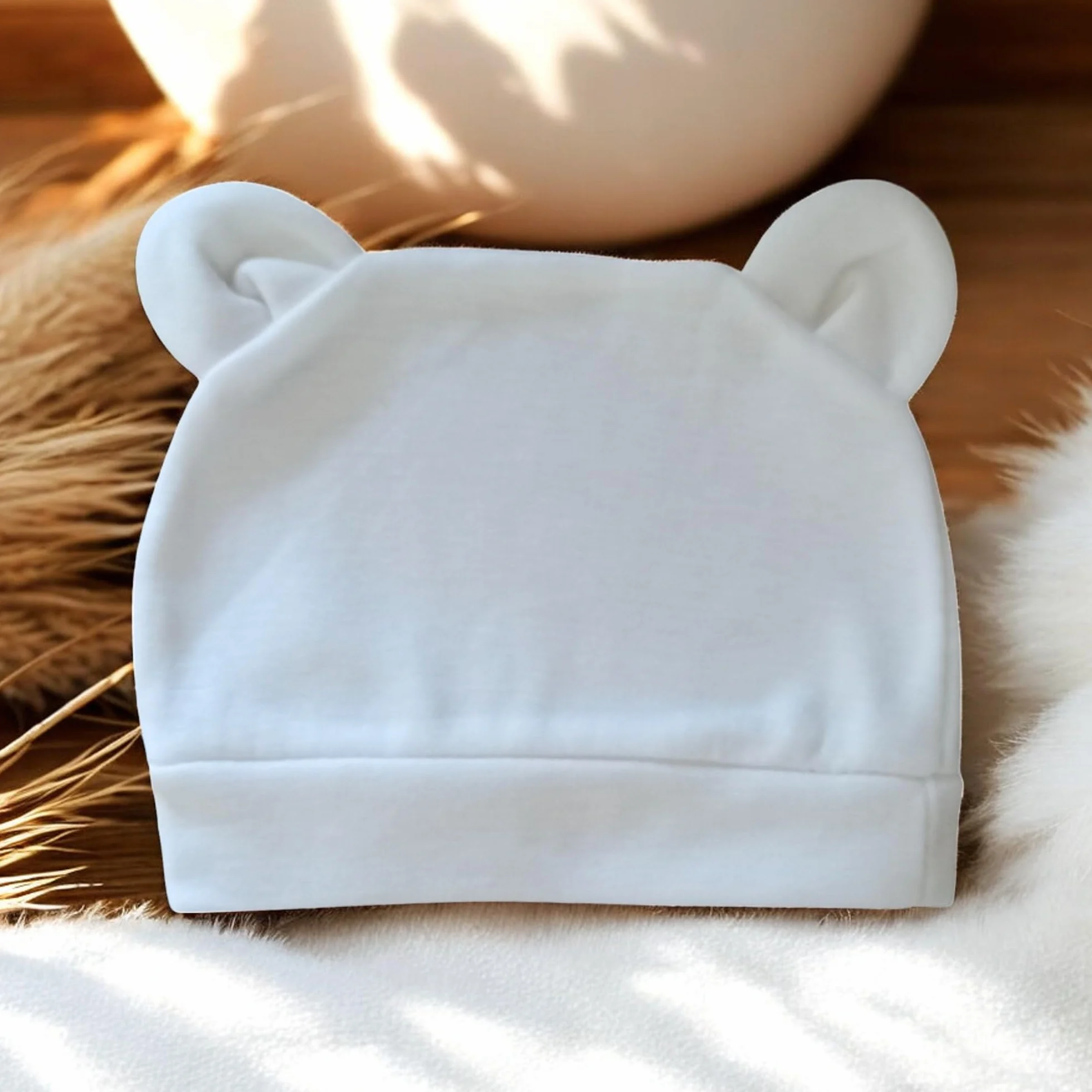 Coffret Naissance Bébé Mixte Personnalisable Kit Nouveau-né Blanc Coton 10x15cm Attache Tétine Bavoir Bonnet Brosse Poils Naturels