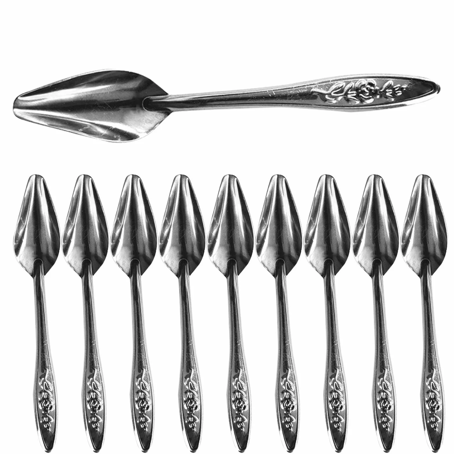 Cuillère à Nourrir pour Oiseaux en Métal 10 Pièces pour Perruches, Conures, Pivoine