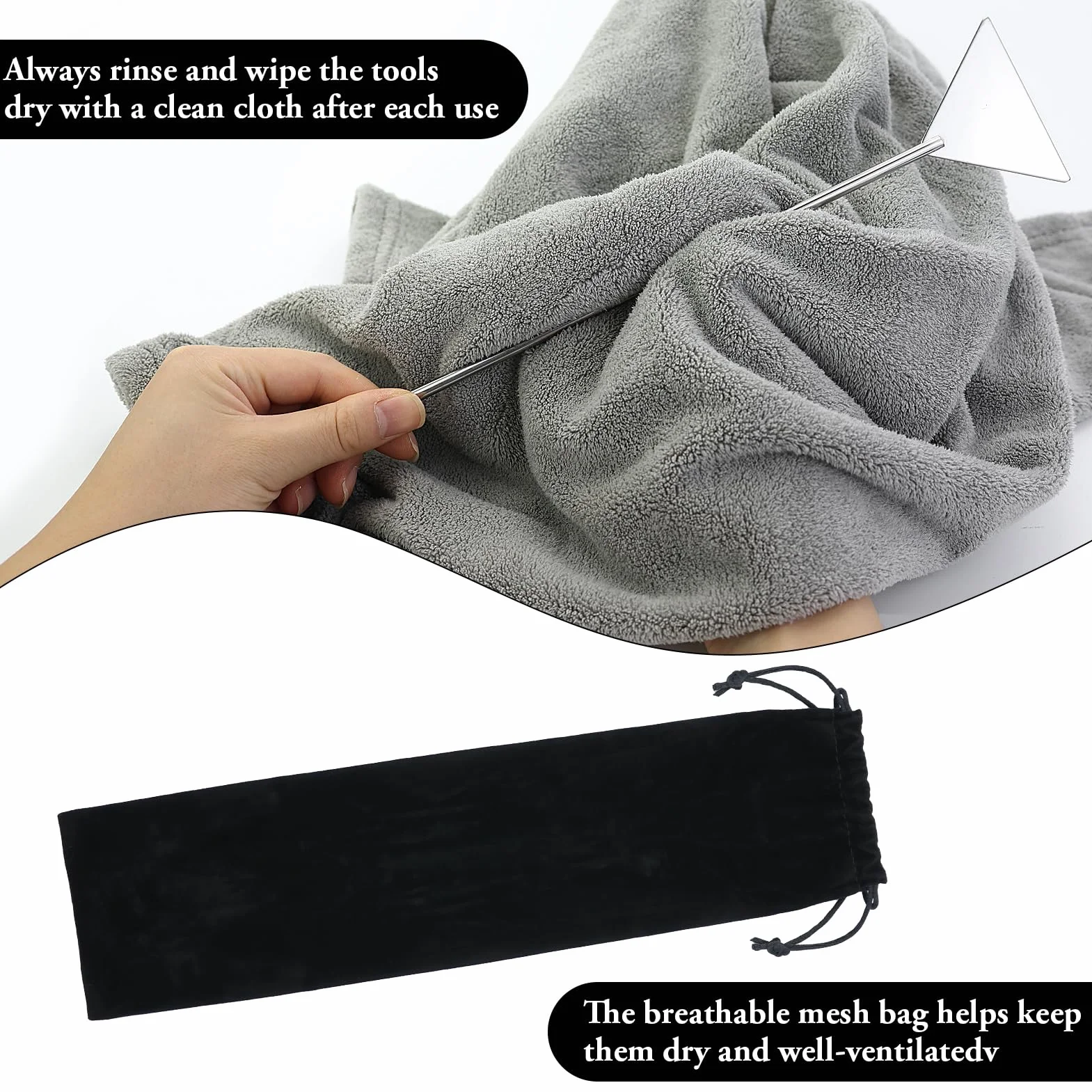 Aquarium Aquascaping Kit 4 Pièces Acier Inoxydable Pincettes Ciseaux Spatule Sac Rangement