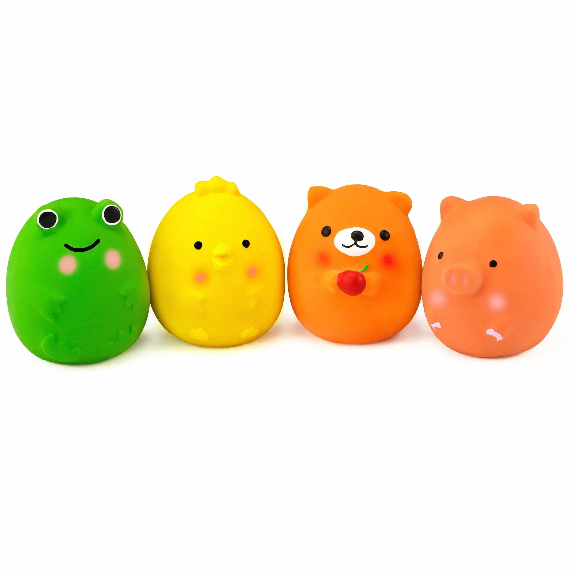 Jouets couinement pour Chiens Latex Chiwava 6 cm 4 pièces