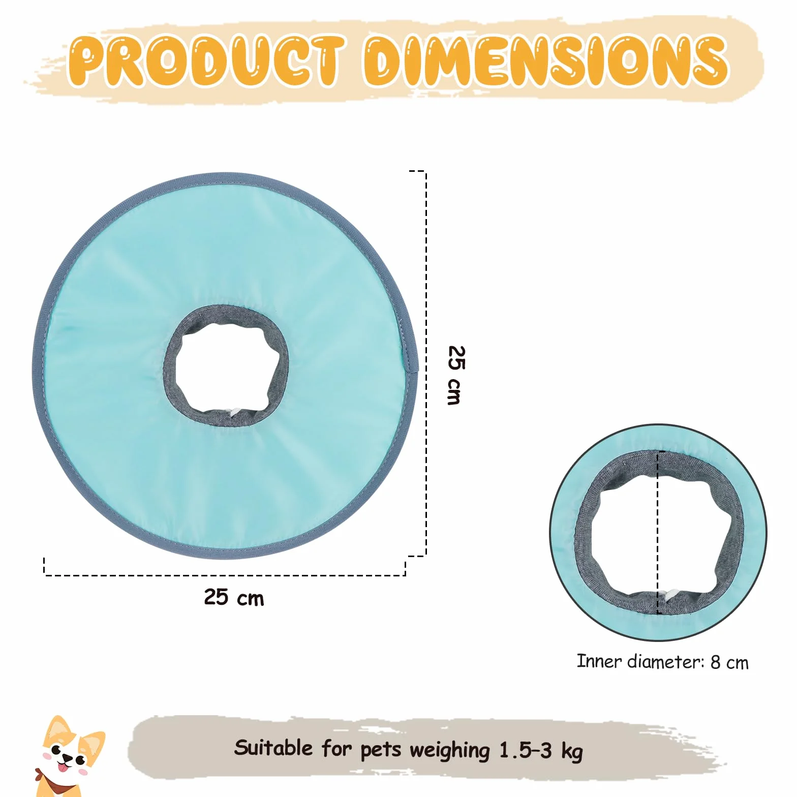 Collerette Chat Anti Lechage Souple Imperméable Ajustable Pliable pour Chat Chaton