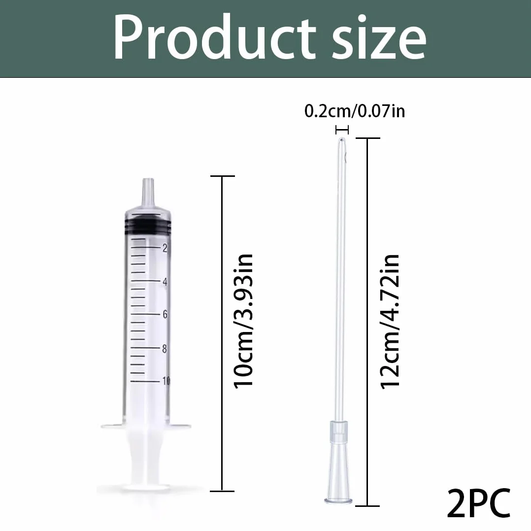 Sondes d'alimentation pour Oisillons avec Seringue 10 ML pour Tortue, Colombe, Perruches