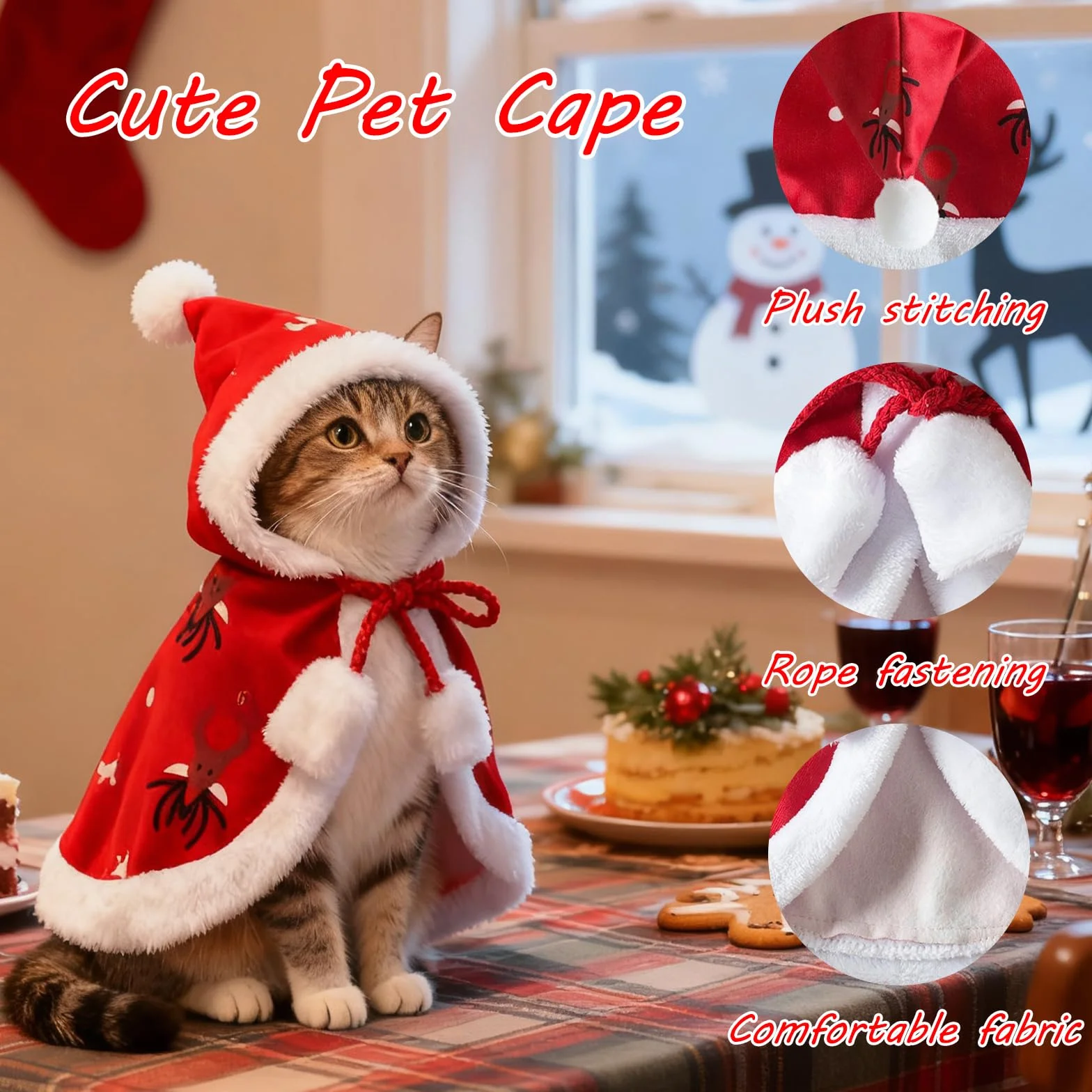 Deguisement de Noël pour Chien Chat Costume Animaux