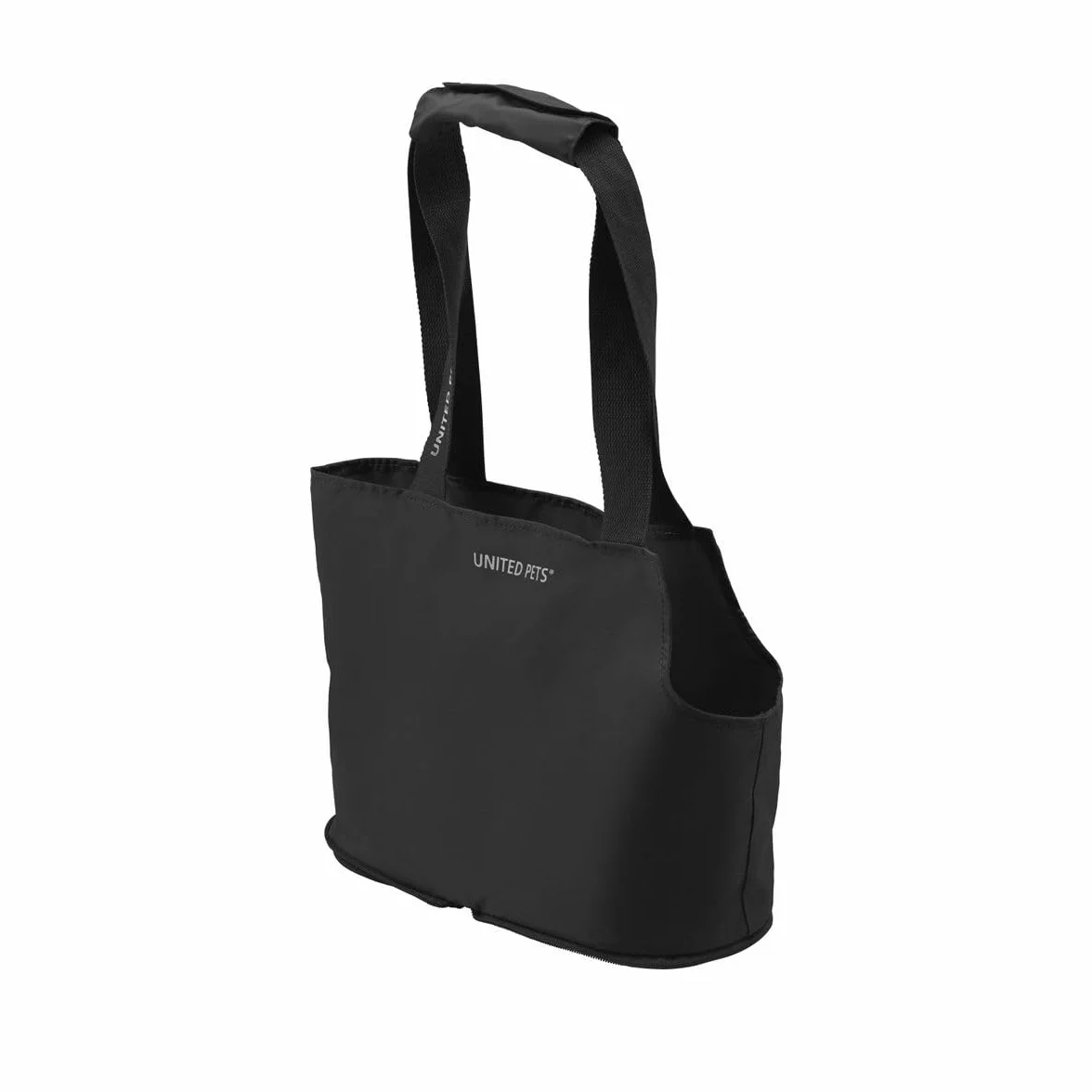 United Pets Lazy Dog - Sac de Transport pour Chien de Petite Taille, de Design, léger, Pliable, Couleur: Noir -250 g