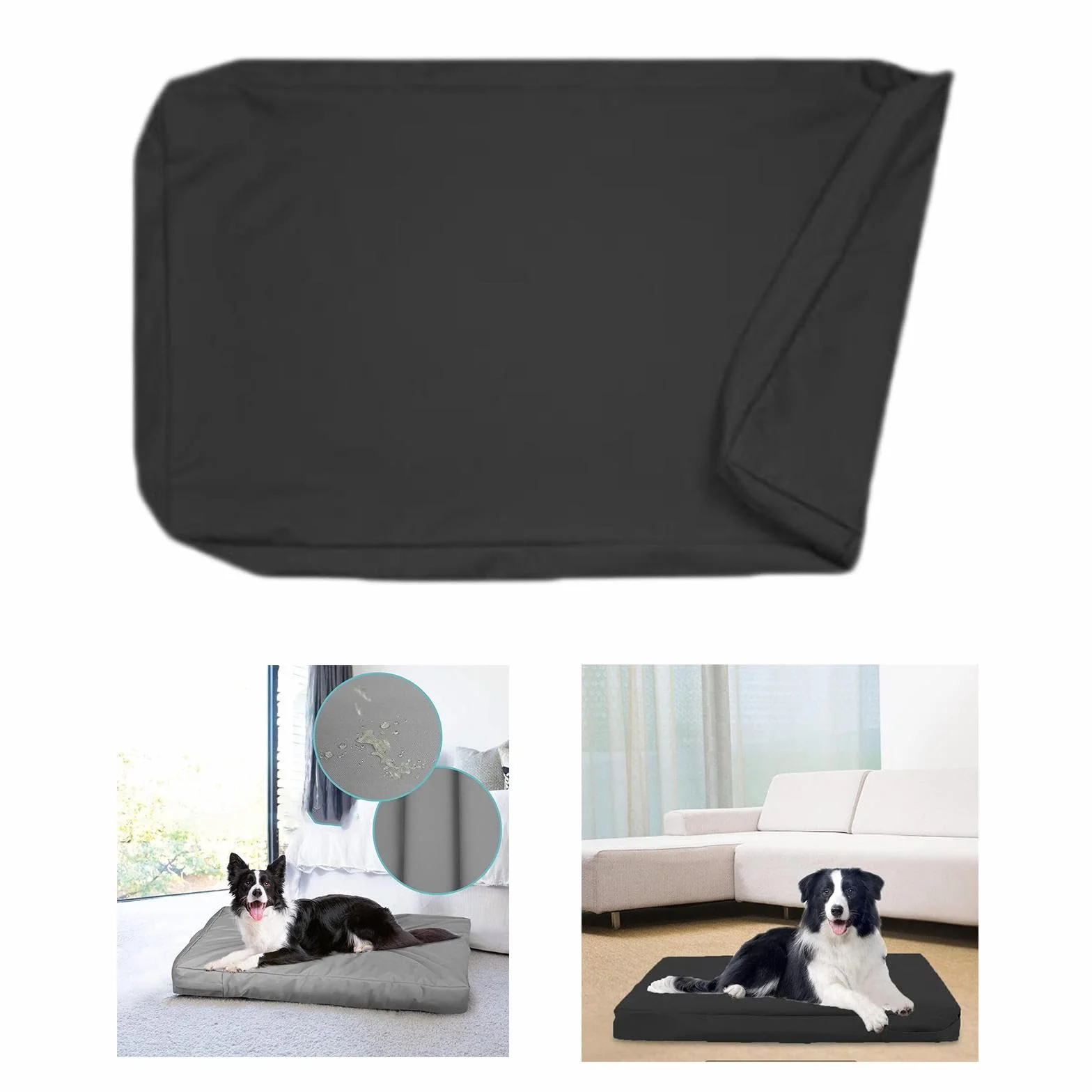 Sharplace Housse de lit imperméable pour Chien Lavable Coussin Cage de Chien de Remplacement
