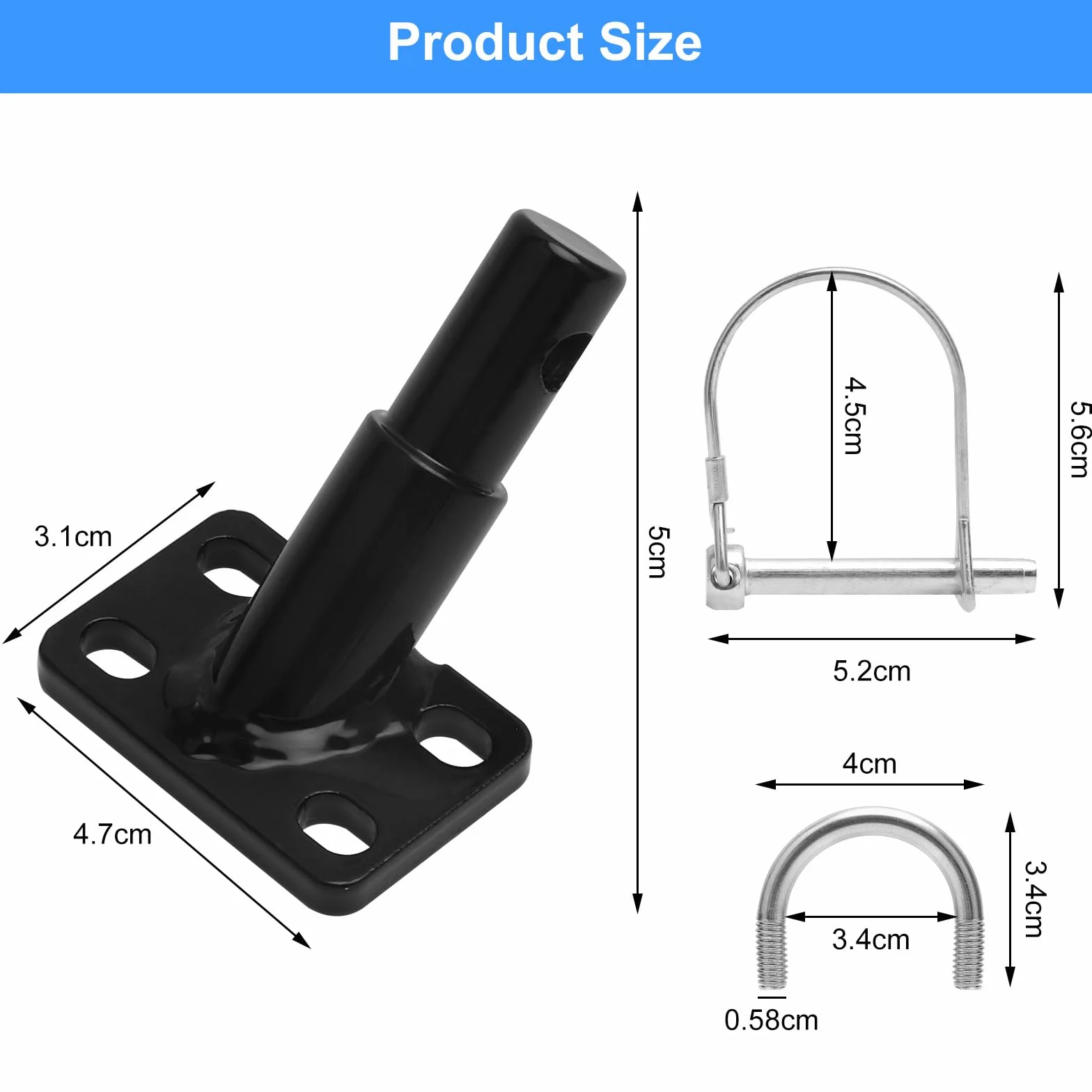 Attelage Universel pour Vélo avec Goupille de Sécurité VOSSOT
