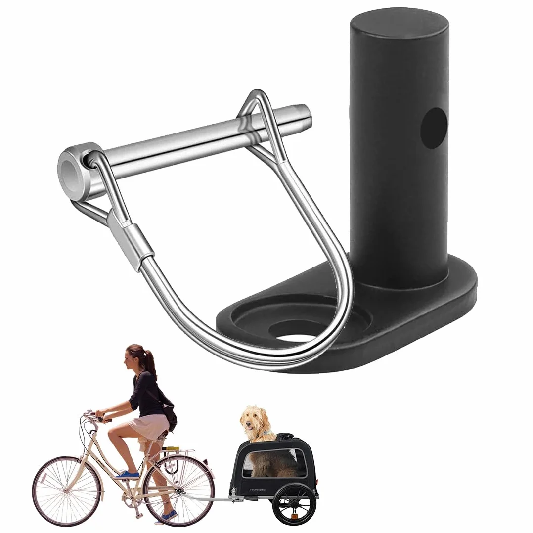 Attelage de Remorque de Vélo, Coupleur pour Remorque Velo Animaux Chariot (Angle Droit)