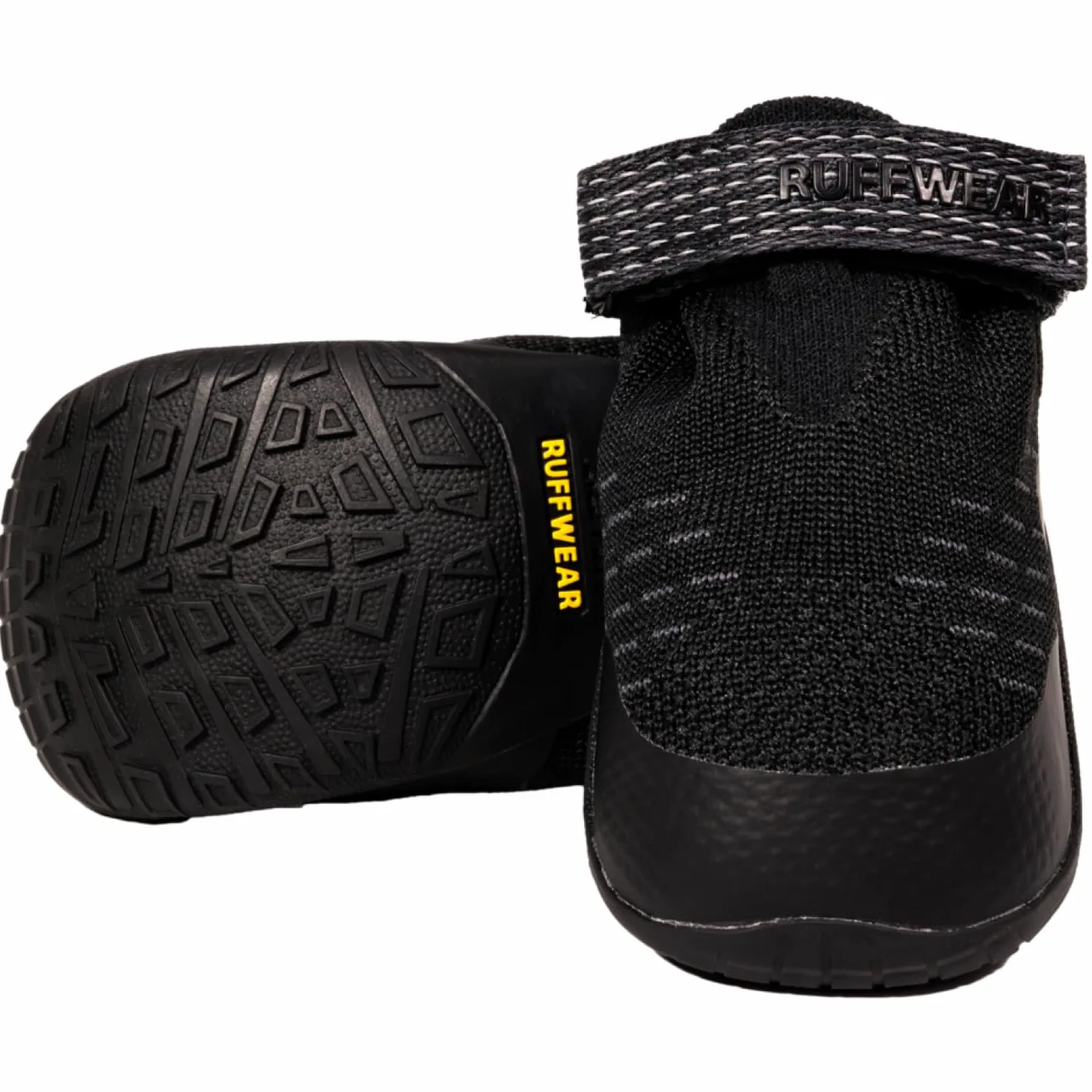 RUFFWEAR Ridgeline – Lot de 2 chaussures pour chien, bottes de marche robustes pour animaux de compagnie, sur surfaces chaudes ou froides, équipement de course, d'escalade et de randonnée, noir