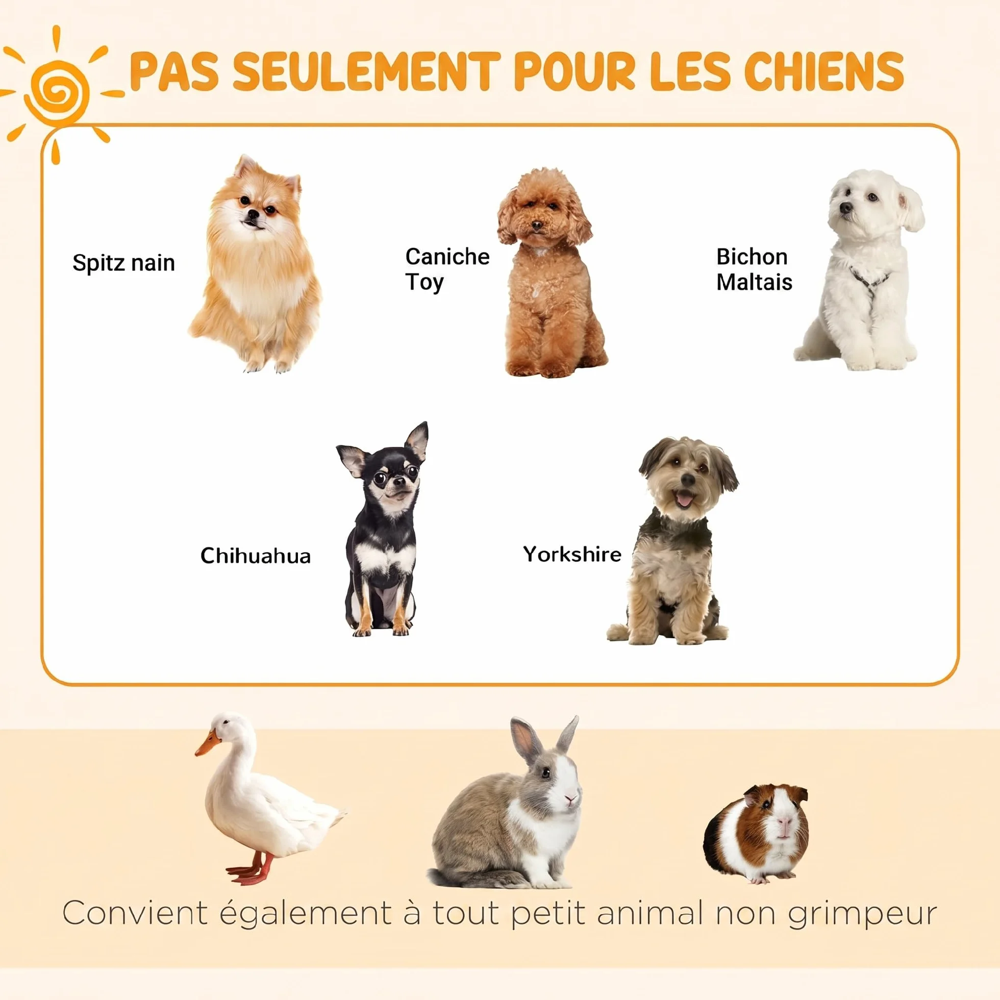 PawHut Parc enclos modulable pour Chiens Lapins rongeurs clôture Petits Animaux intérieur extérieur Pliant 1 Porte 8 Panneaux Fil métal 61 x 61 cm Noir