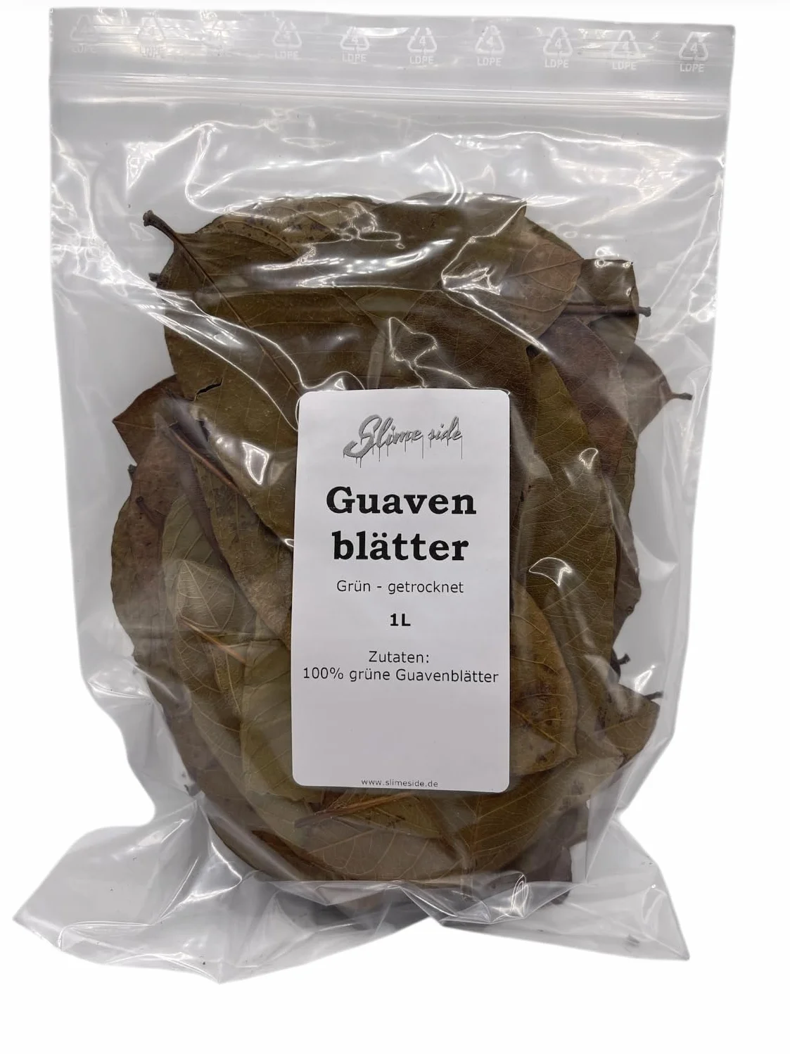Feuilles de goyave vertes séchées 1 litre Décoration terrarium serpents grenouilles escargots tortues