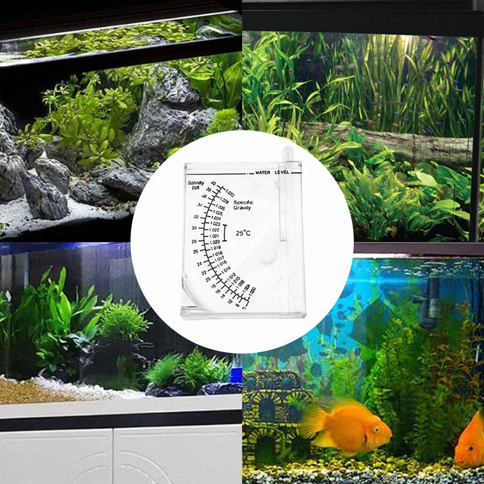 Hydromètre Automatique Précision Testeur Salinité pour Aquarium Eau de Mer