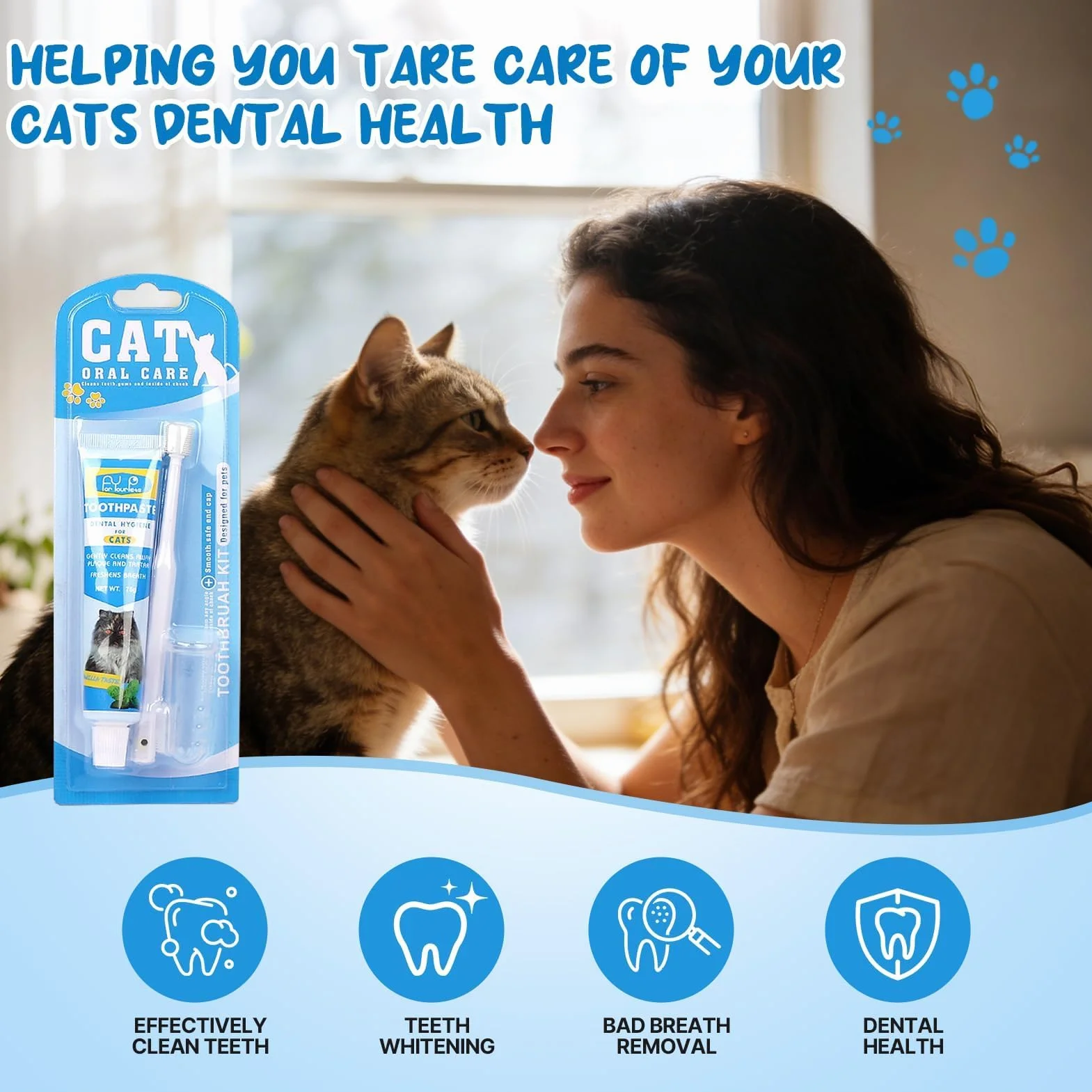 Dentifrice chien chat brosse à dents doigt élimine plaque tartre haleine fraîche