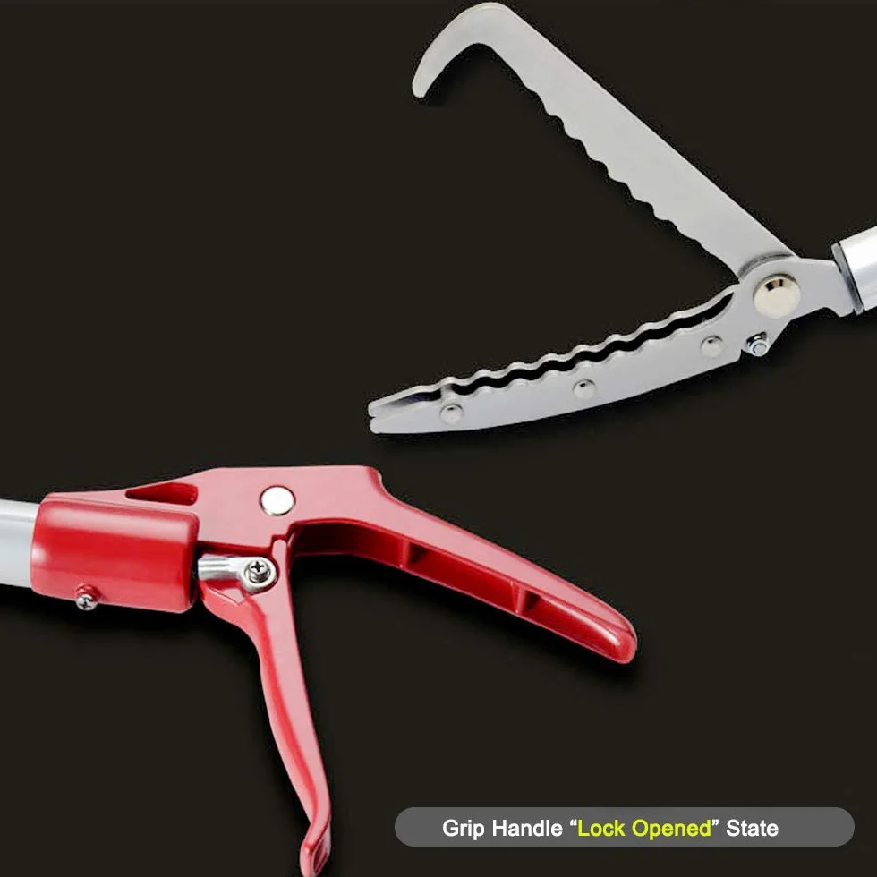 150cm Aluminium Serpent Tong Reptile Grabber Catcher Outil de Manipulation avec Verrou
