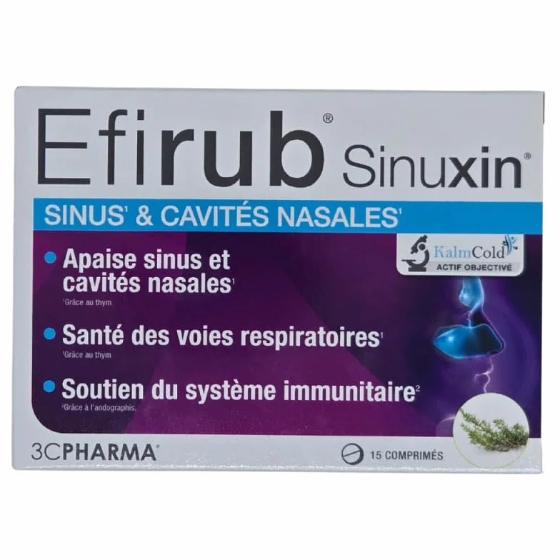 3C Pharma Efirub Sinuxin 15 comprimés